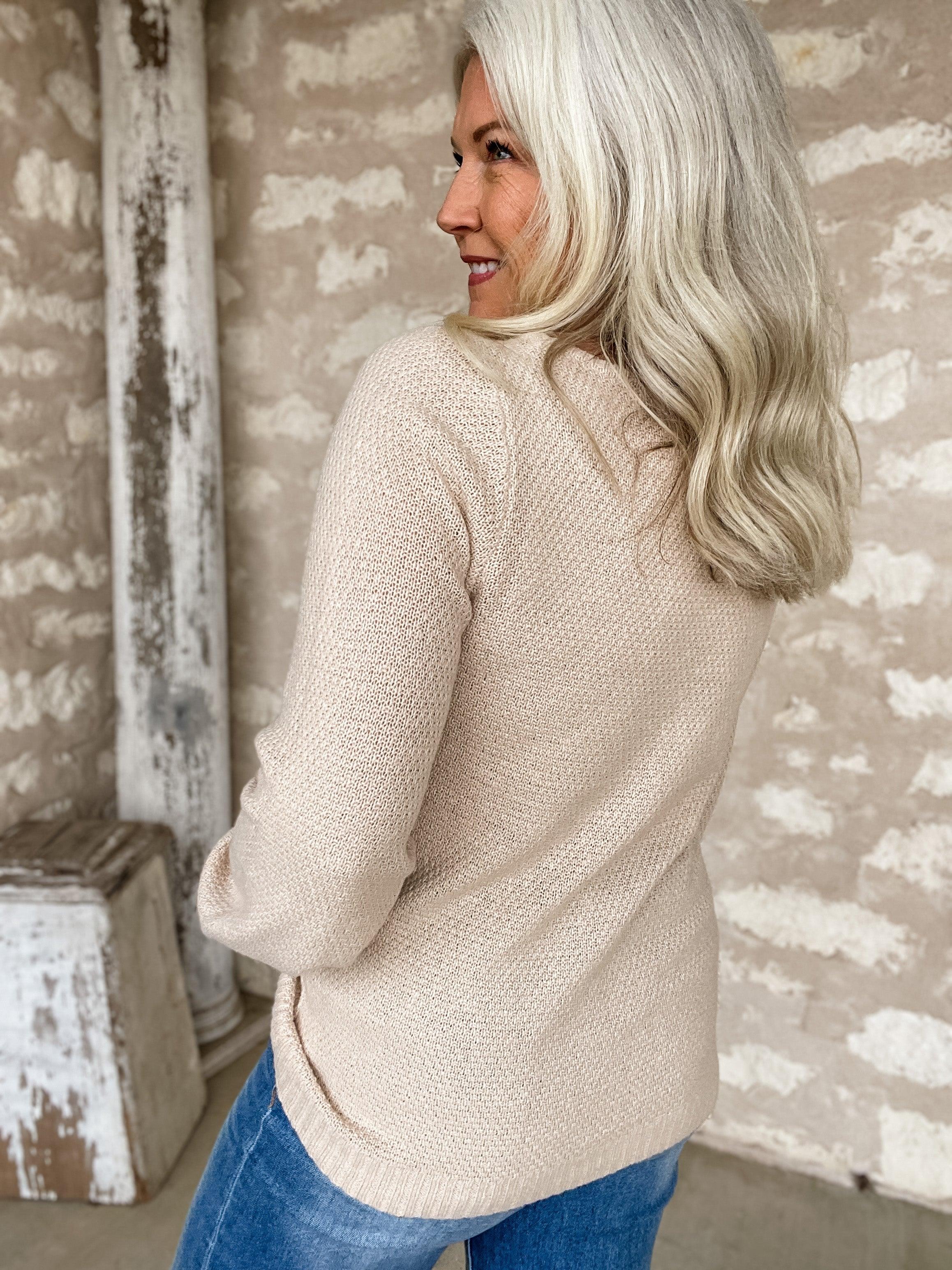 Sandy Shores Waffle Pullover