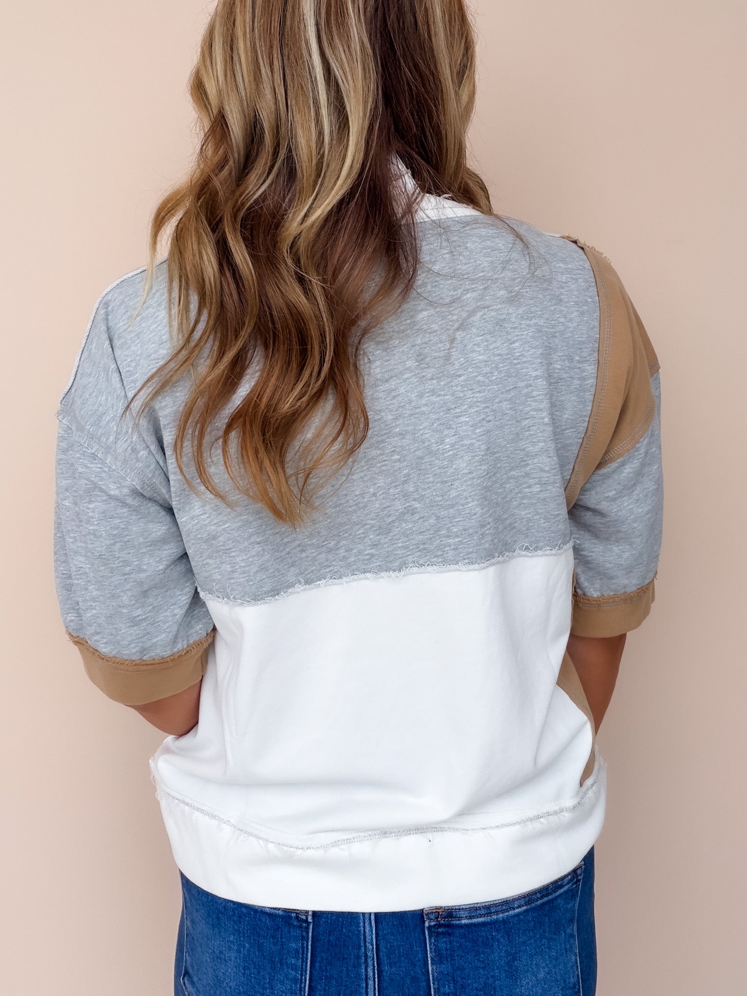 Rustic Bend Colorblock Top