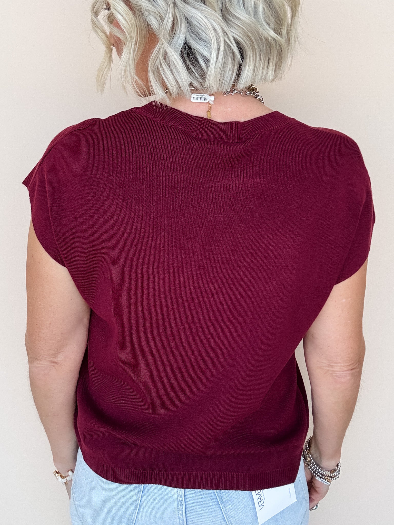 Elevated Elegance Top | Red Brown