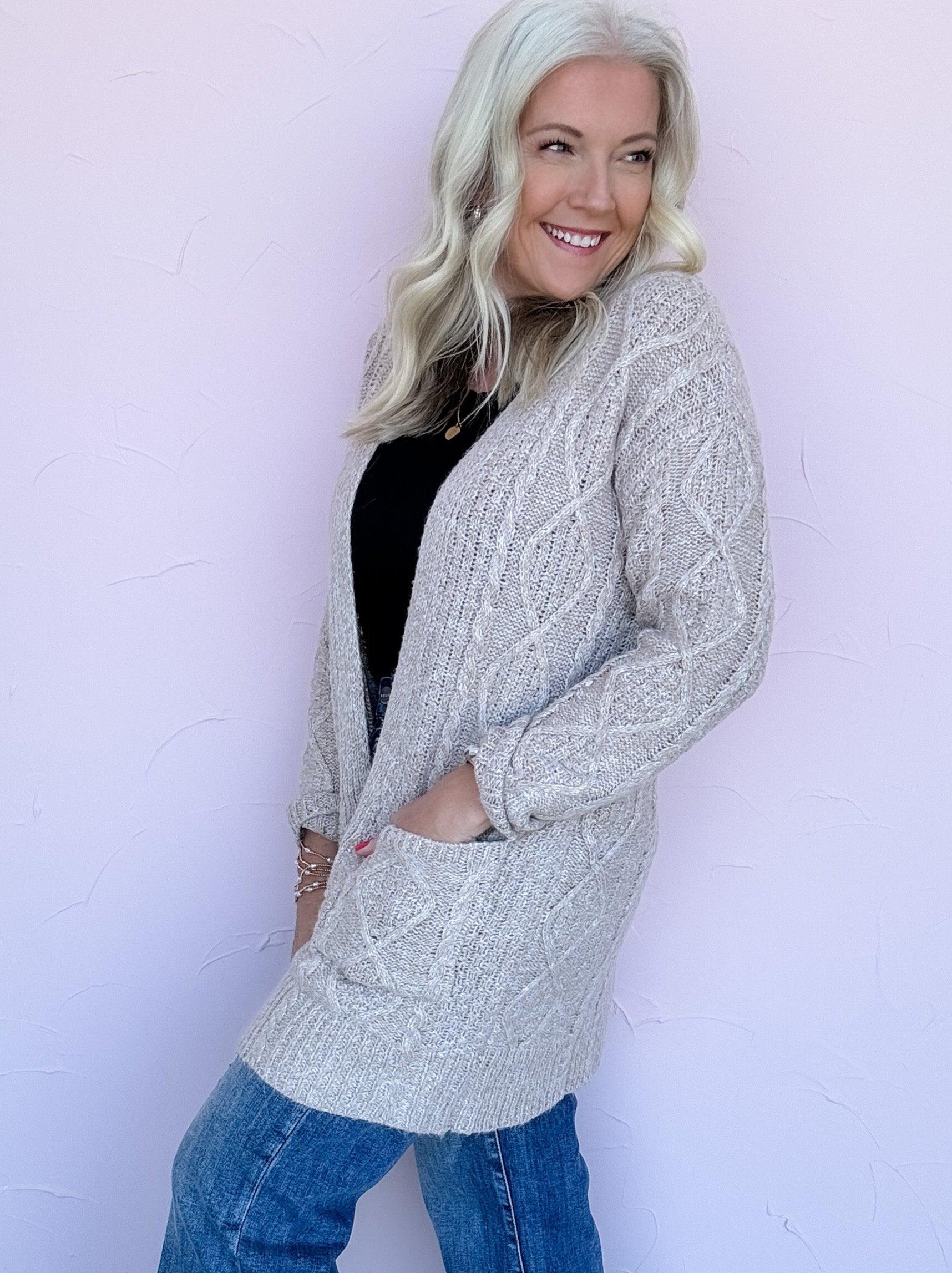 Corey Cableknit Cardigan