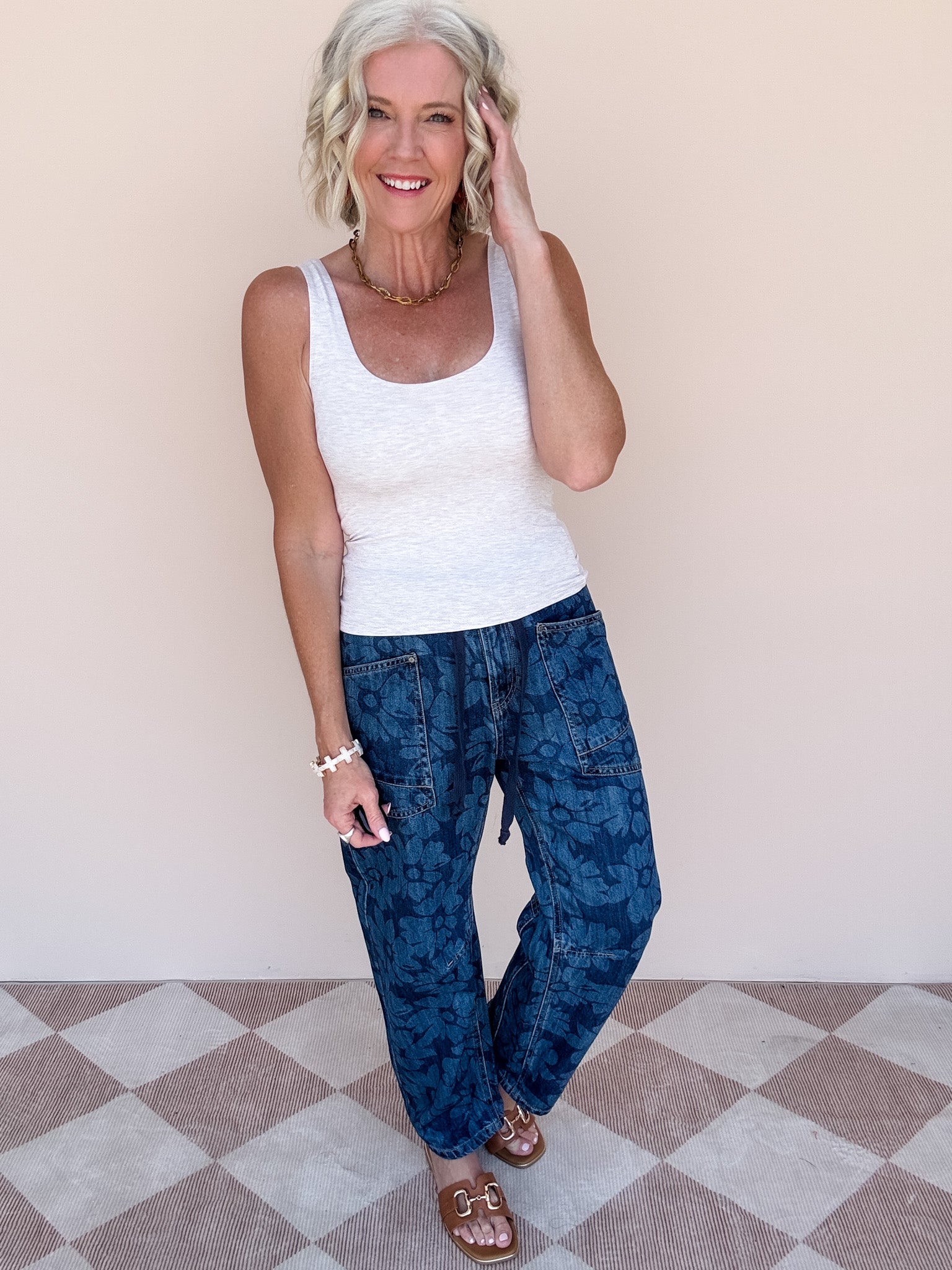 Layered Living Tank | Taupe