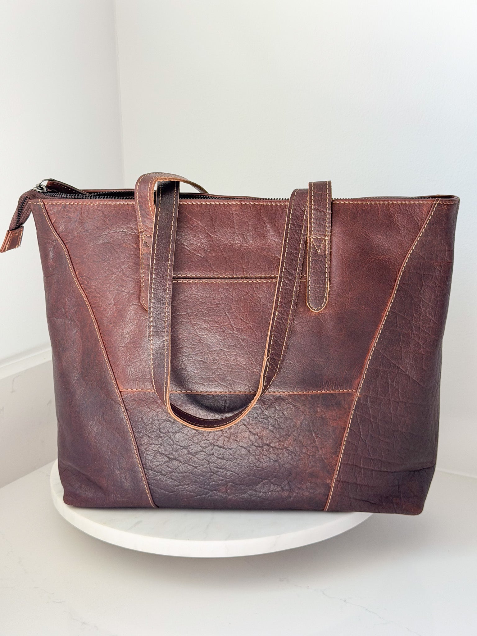 Paul & Taylor Brown Leather Tote