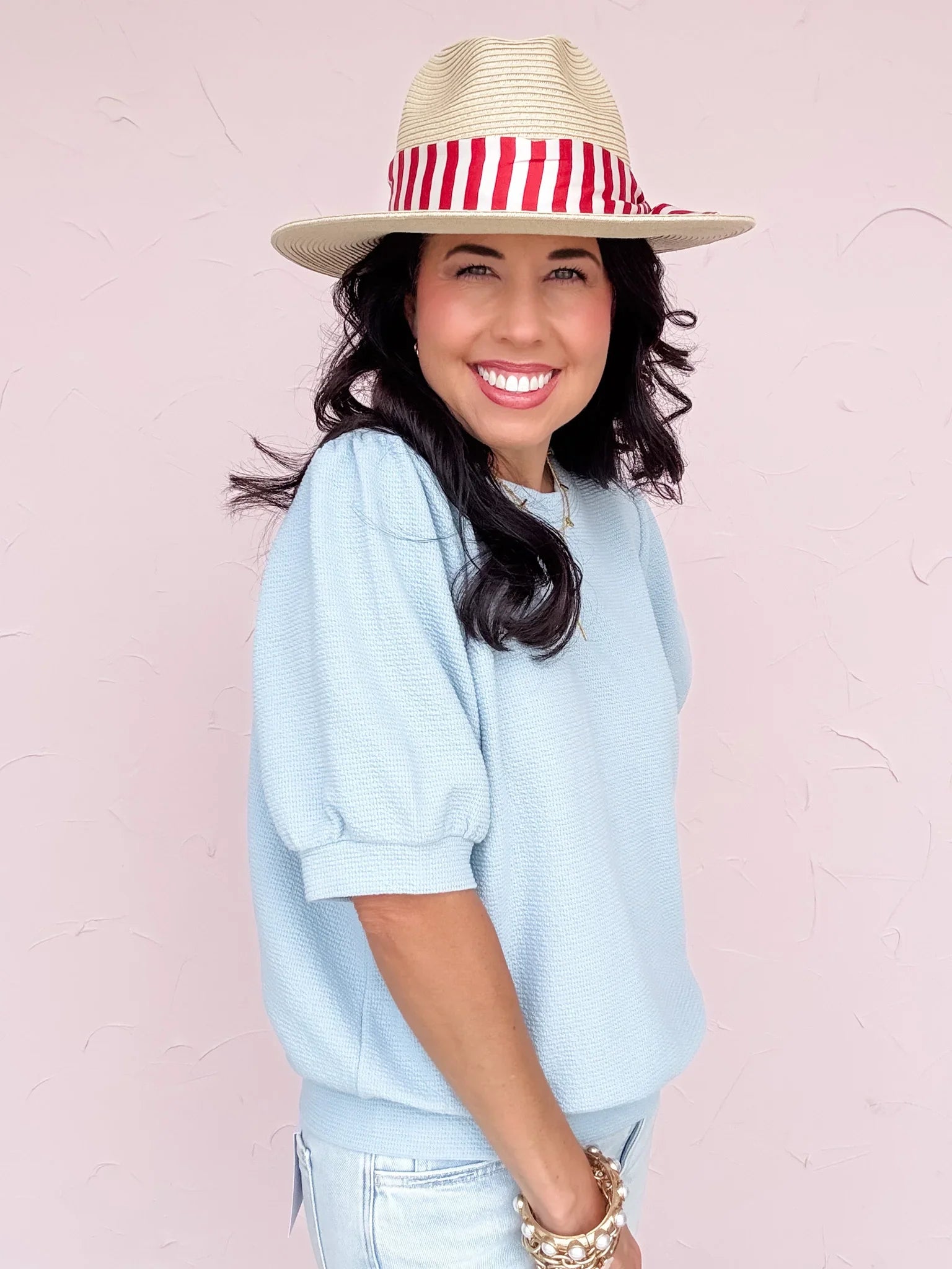 Calla Blue Knit Top- 30% OFF