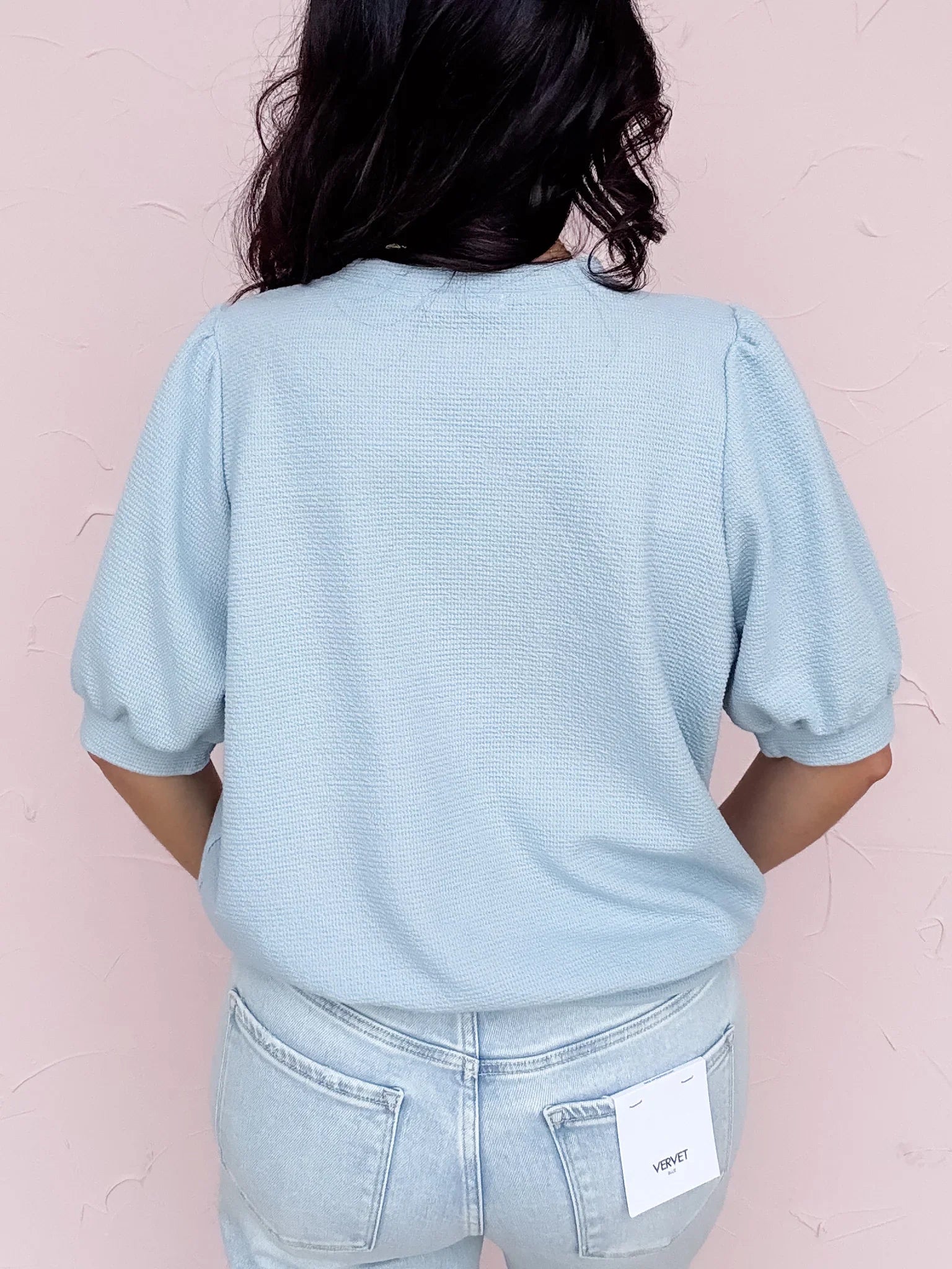 Calla Blue Knit Top- 30% OFF