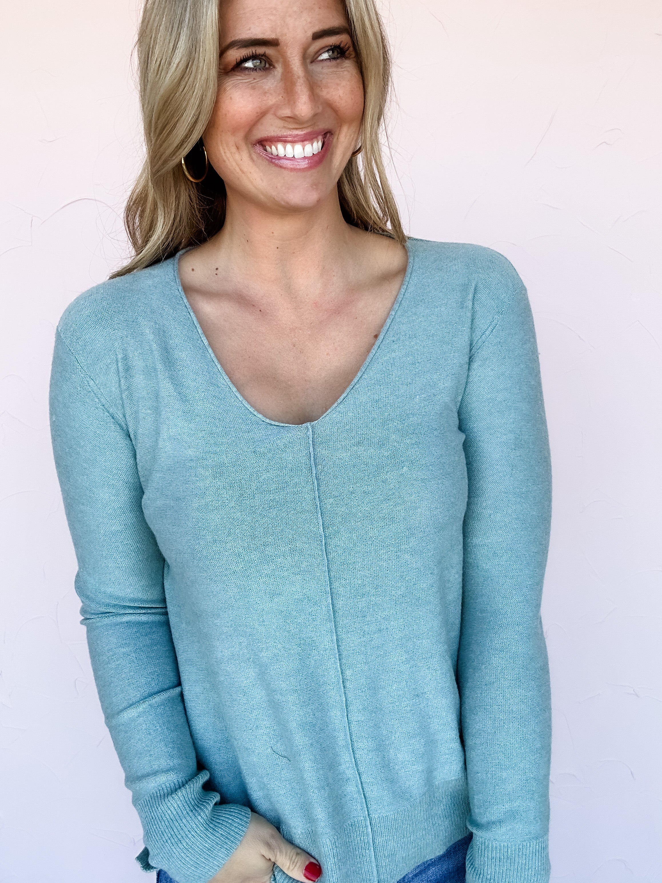 Cool Mint Sweater Top