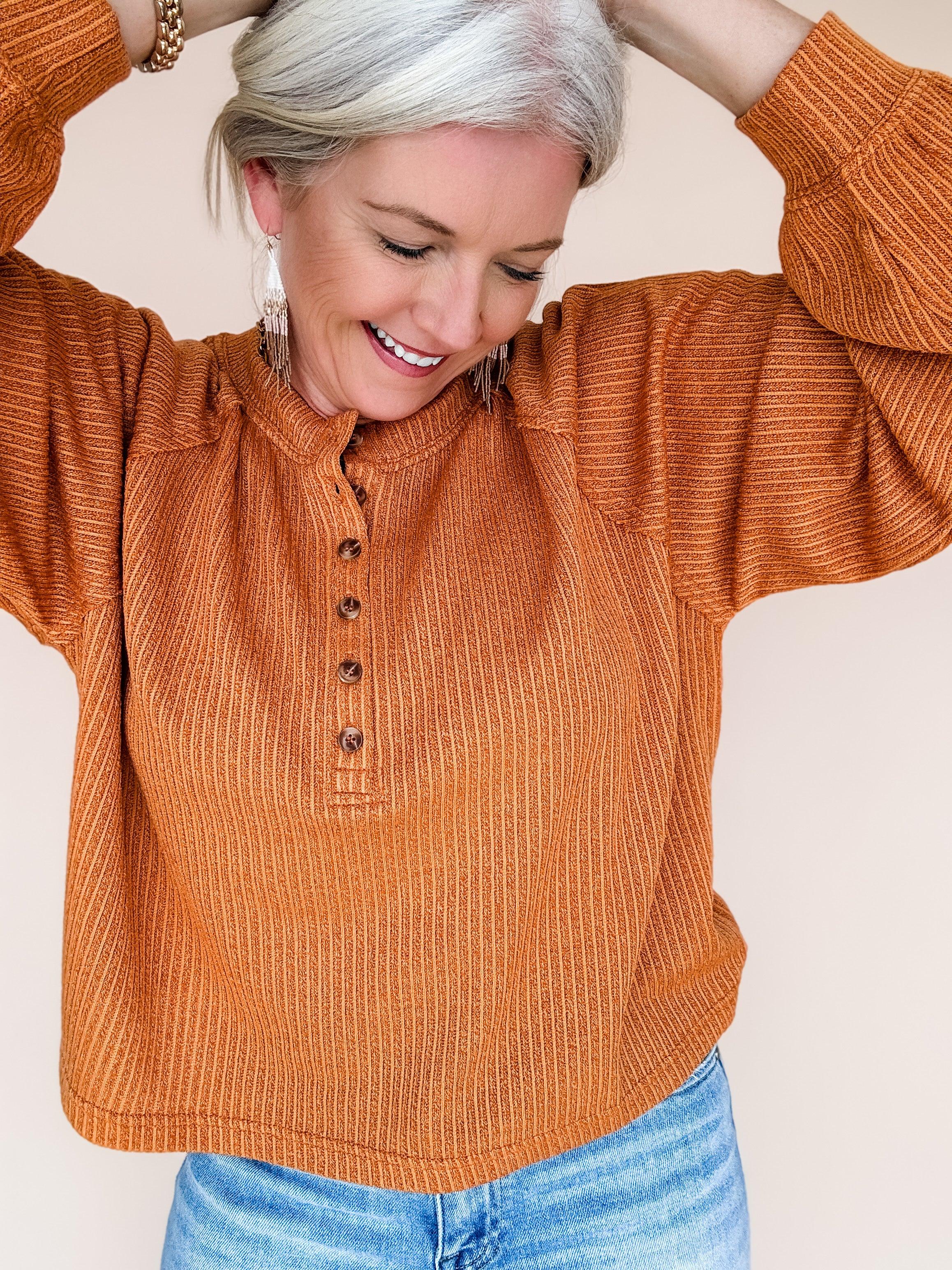 Cora Button Top