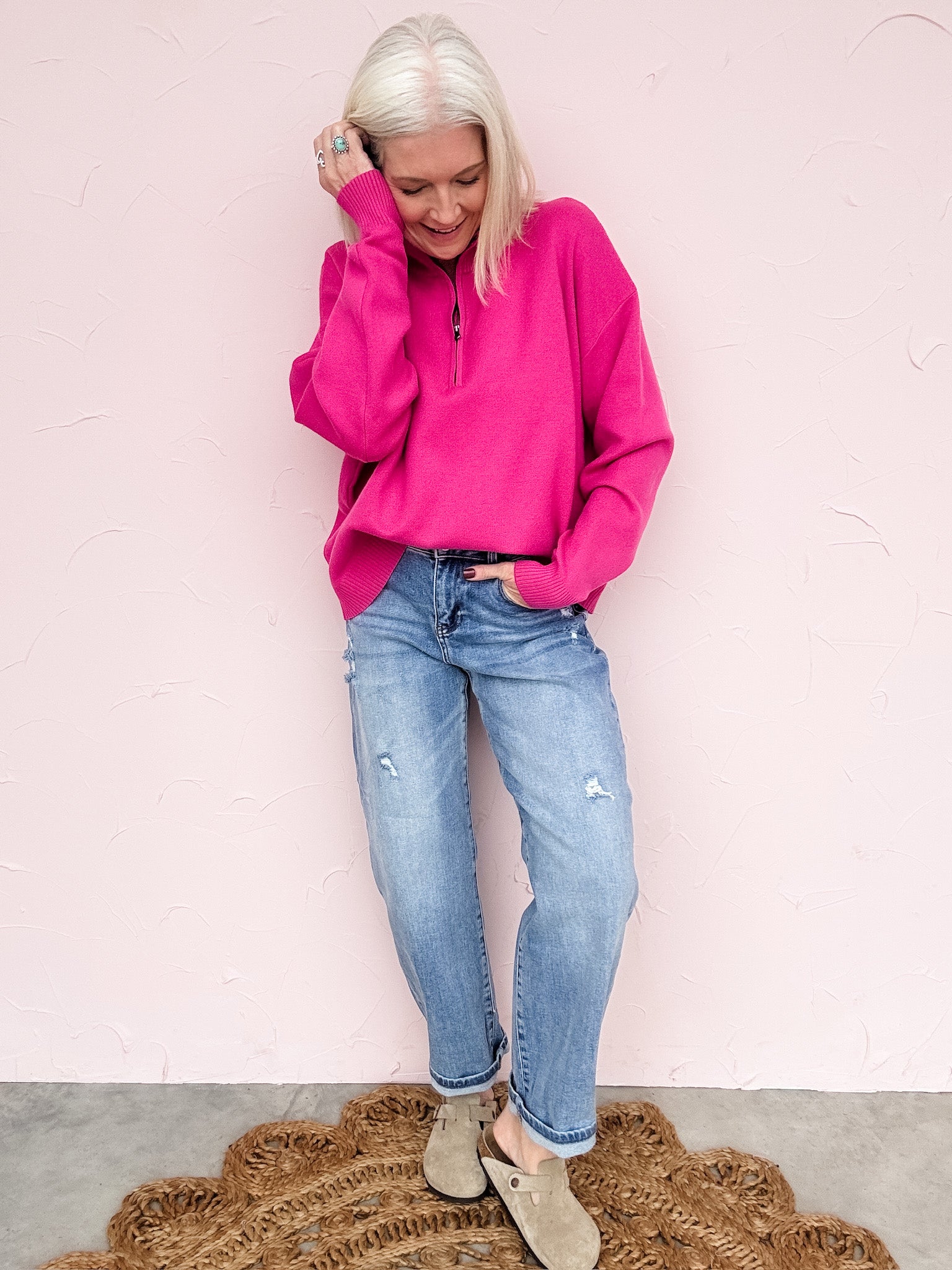 Easy Motion Barrel Jeans