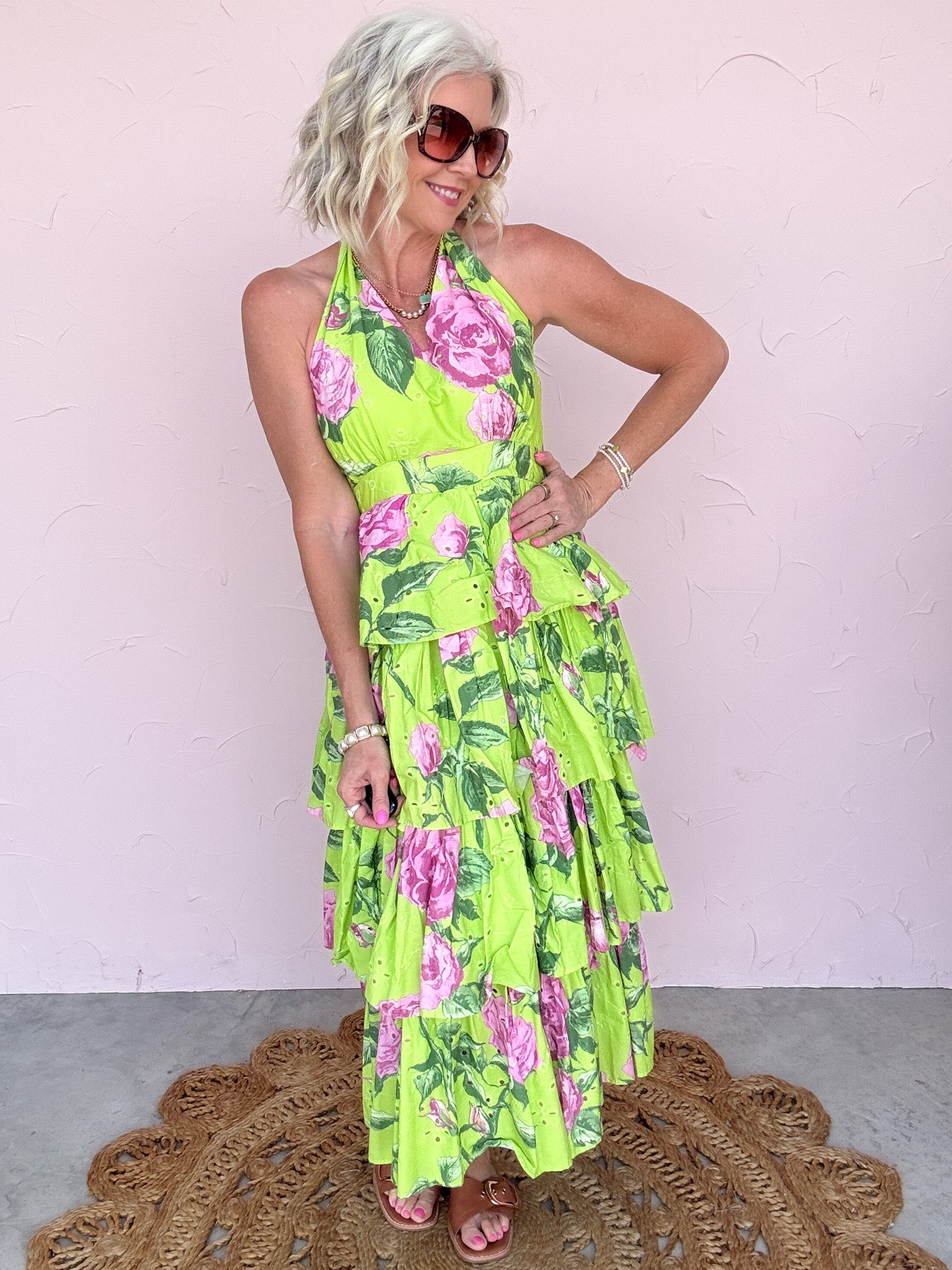 Neon Rose Escape Dress