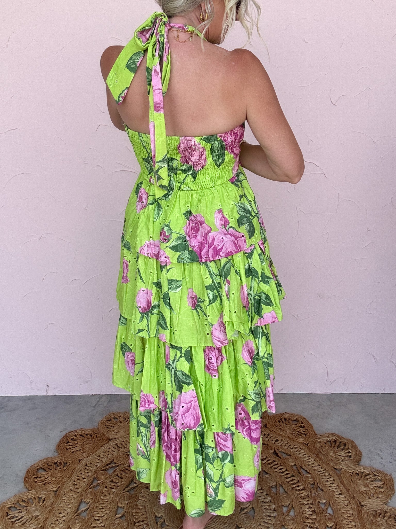 Neon Rose Escape Dress