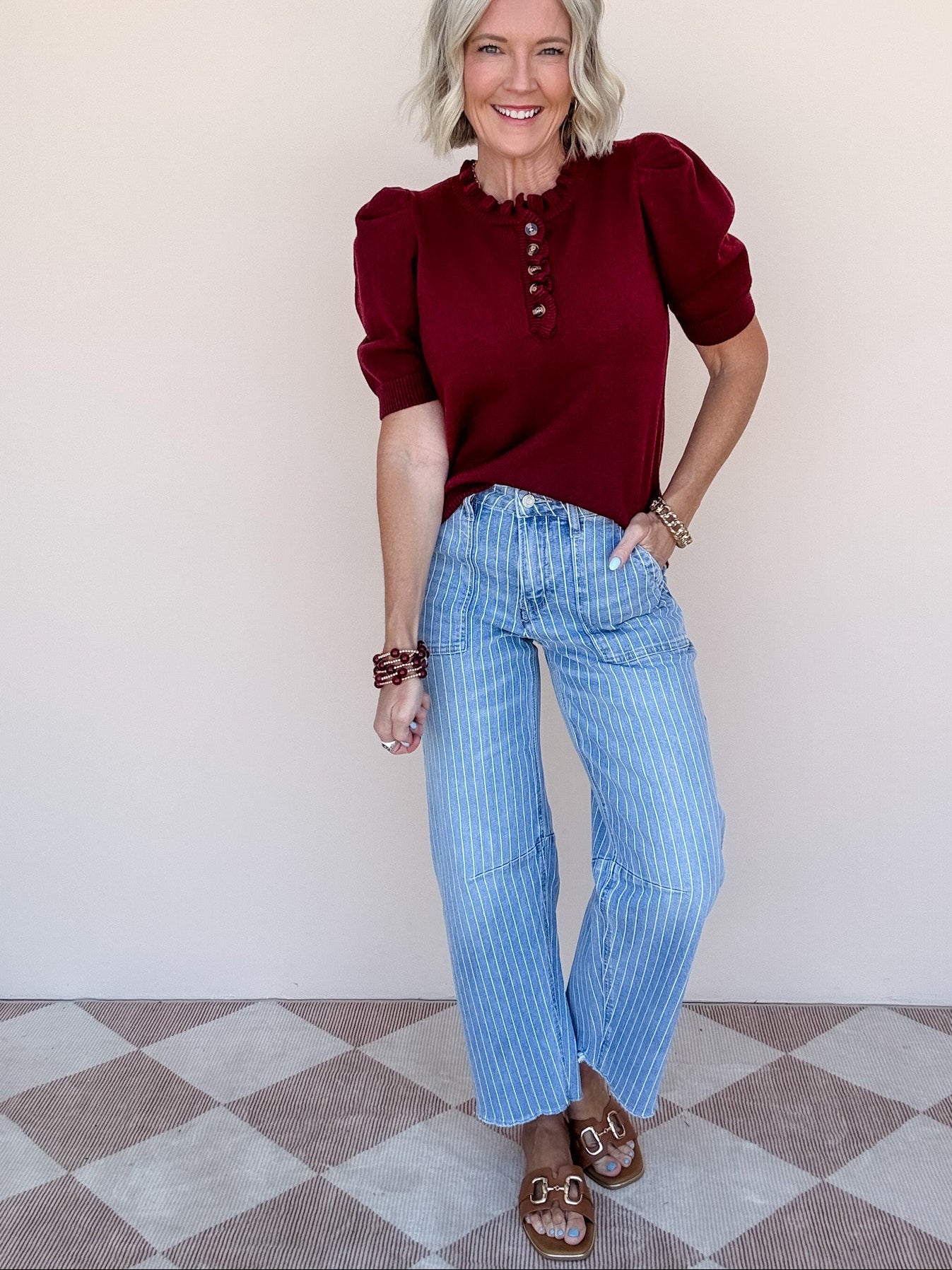 Line Up Barrel Jeans