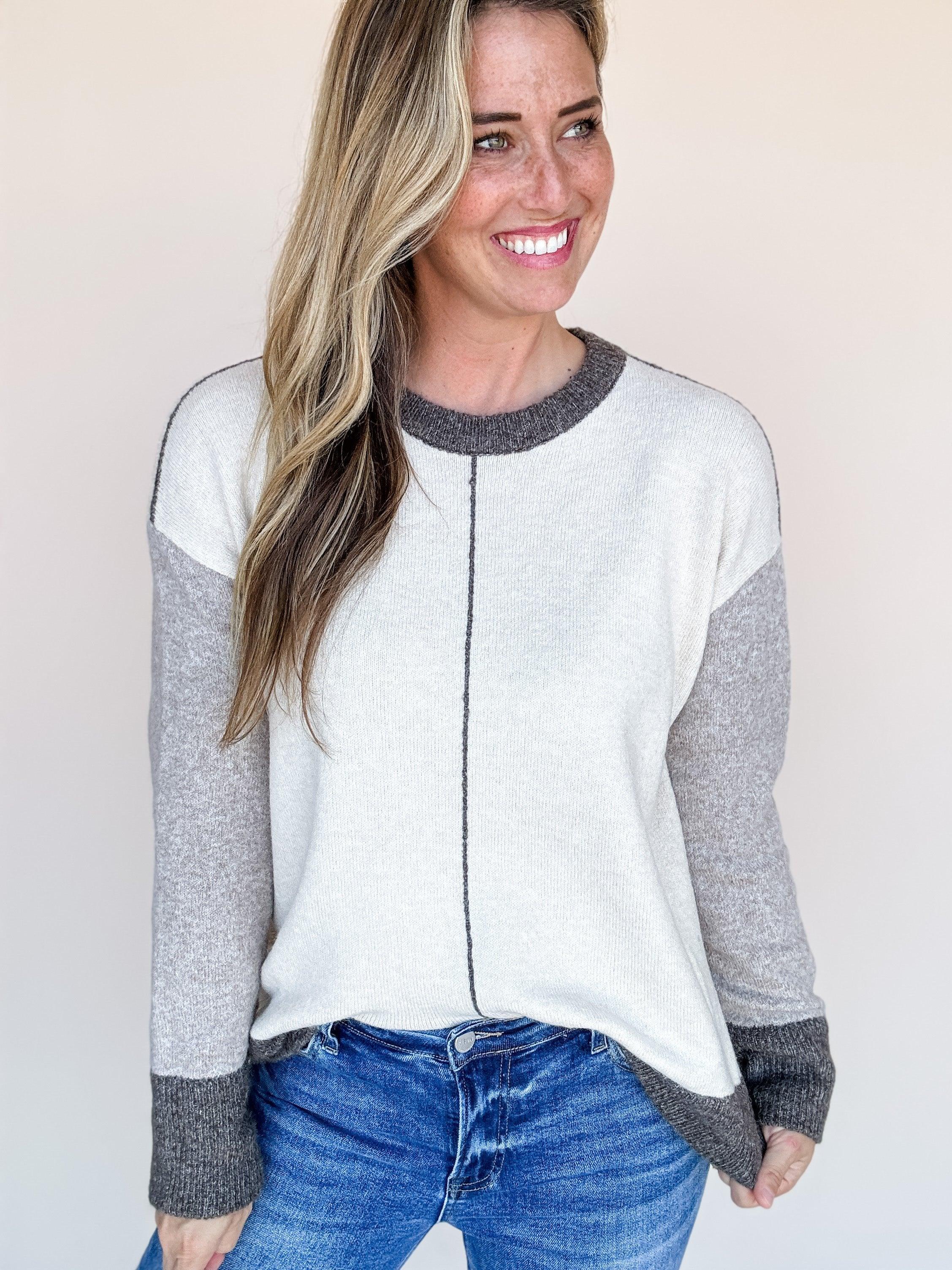 Cozy Color Block Sweater