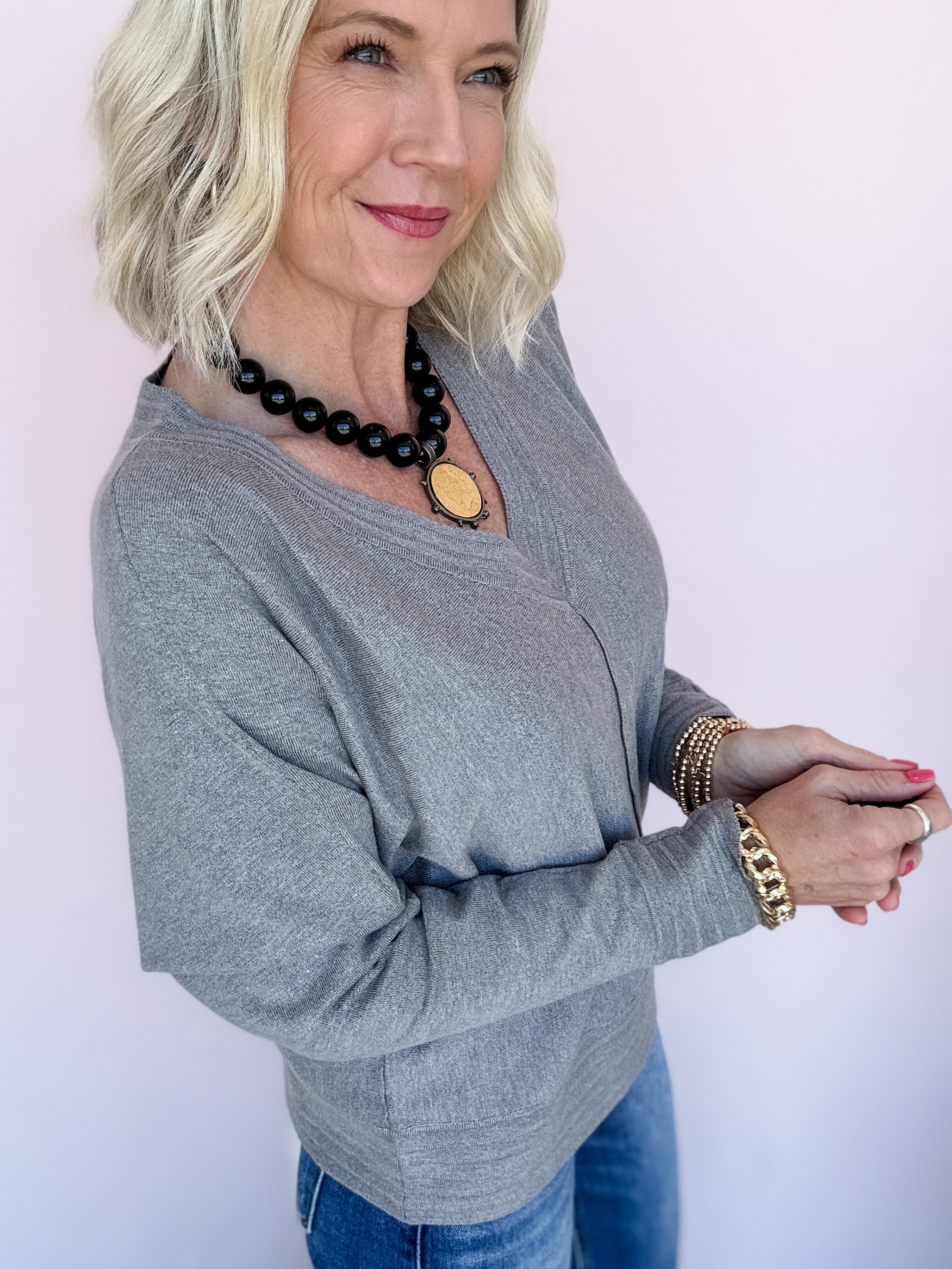 Silver Hour Knit Top