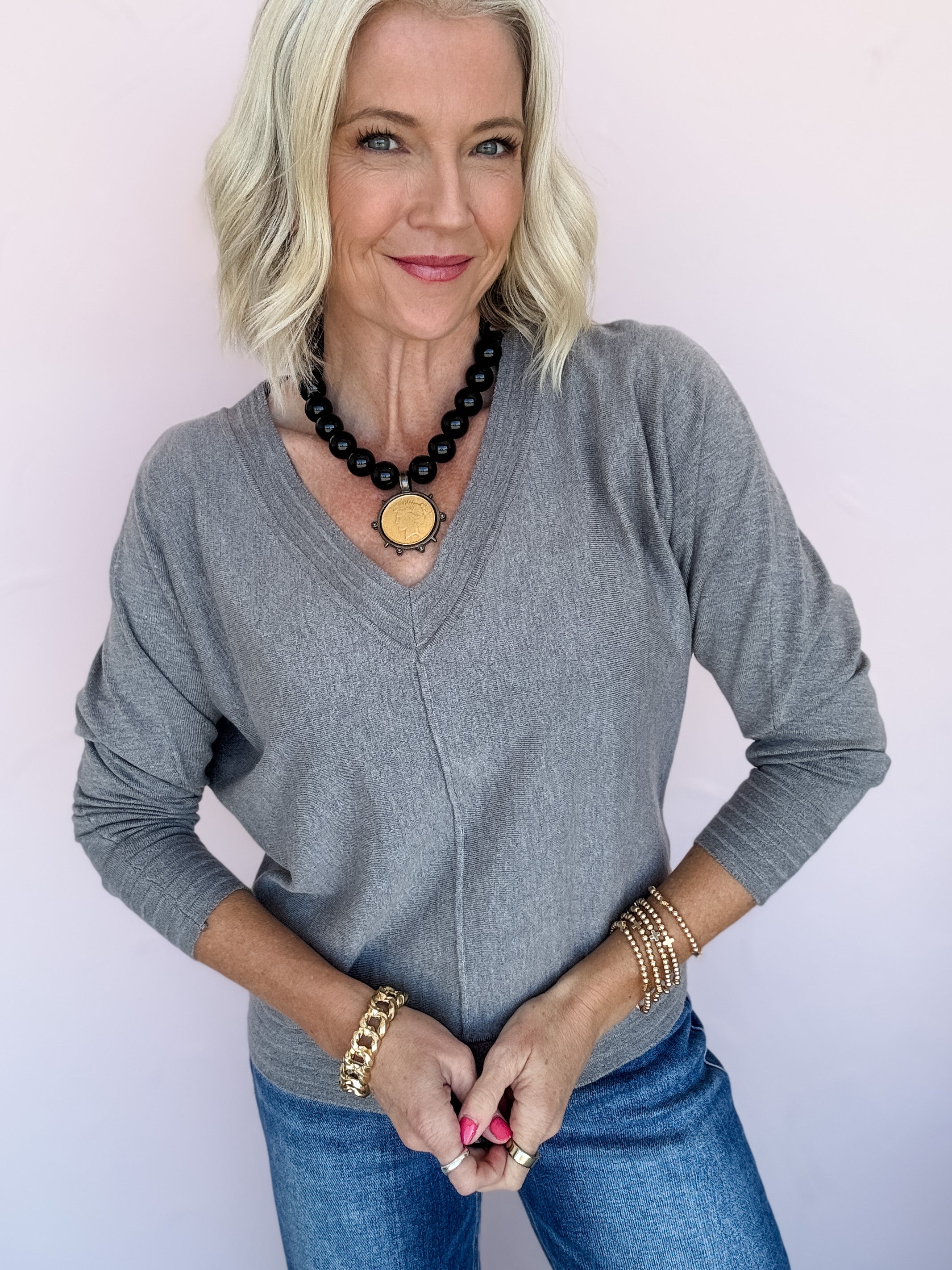 Silver Hour Knit Top