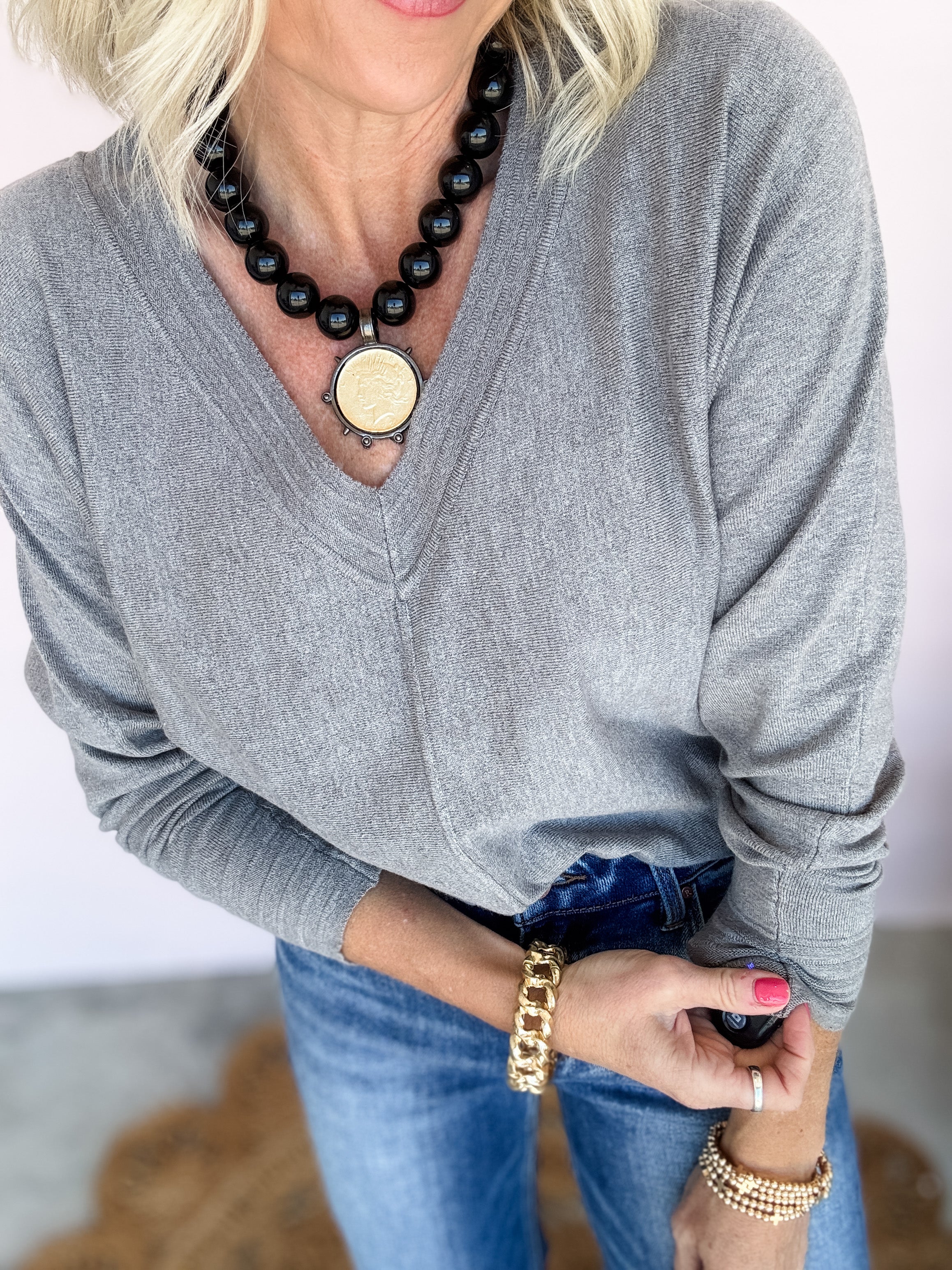 Silver Hour Knit Top