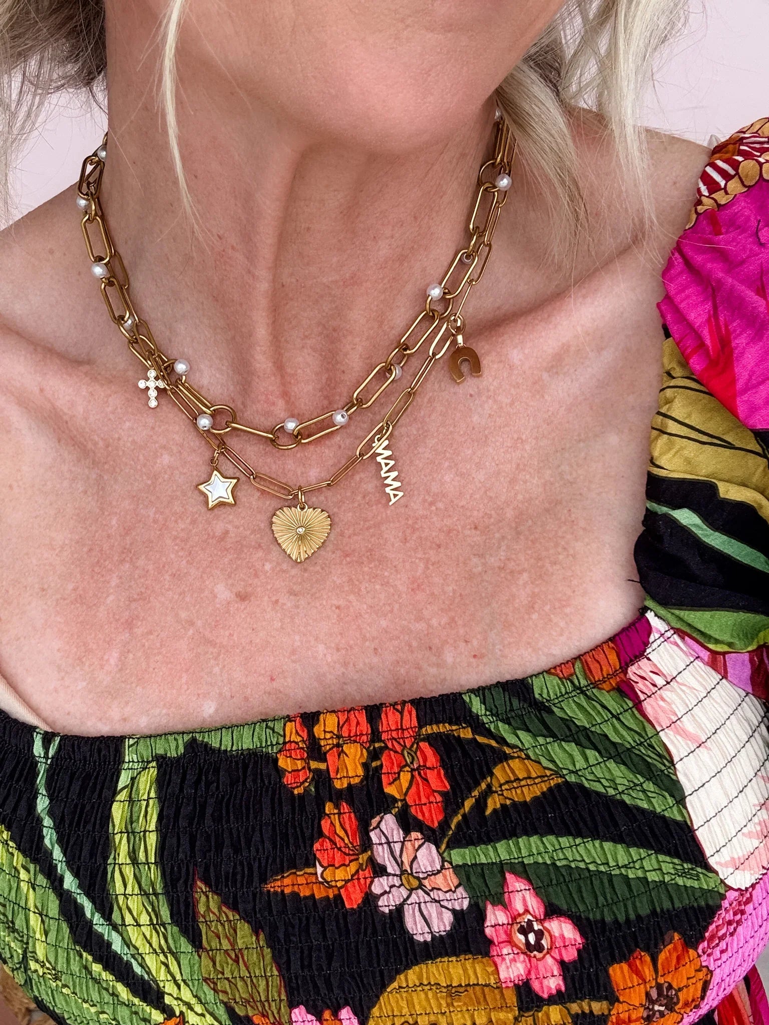 Mama Mix Charm Necklace