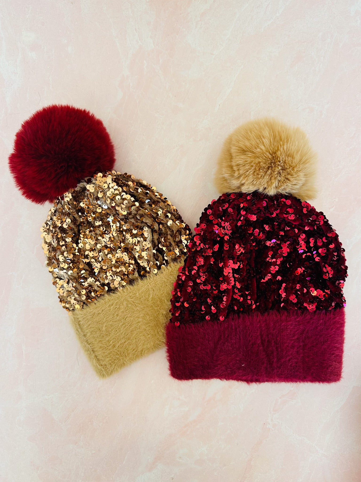 Glitzy Pom Beanie