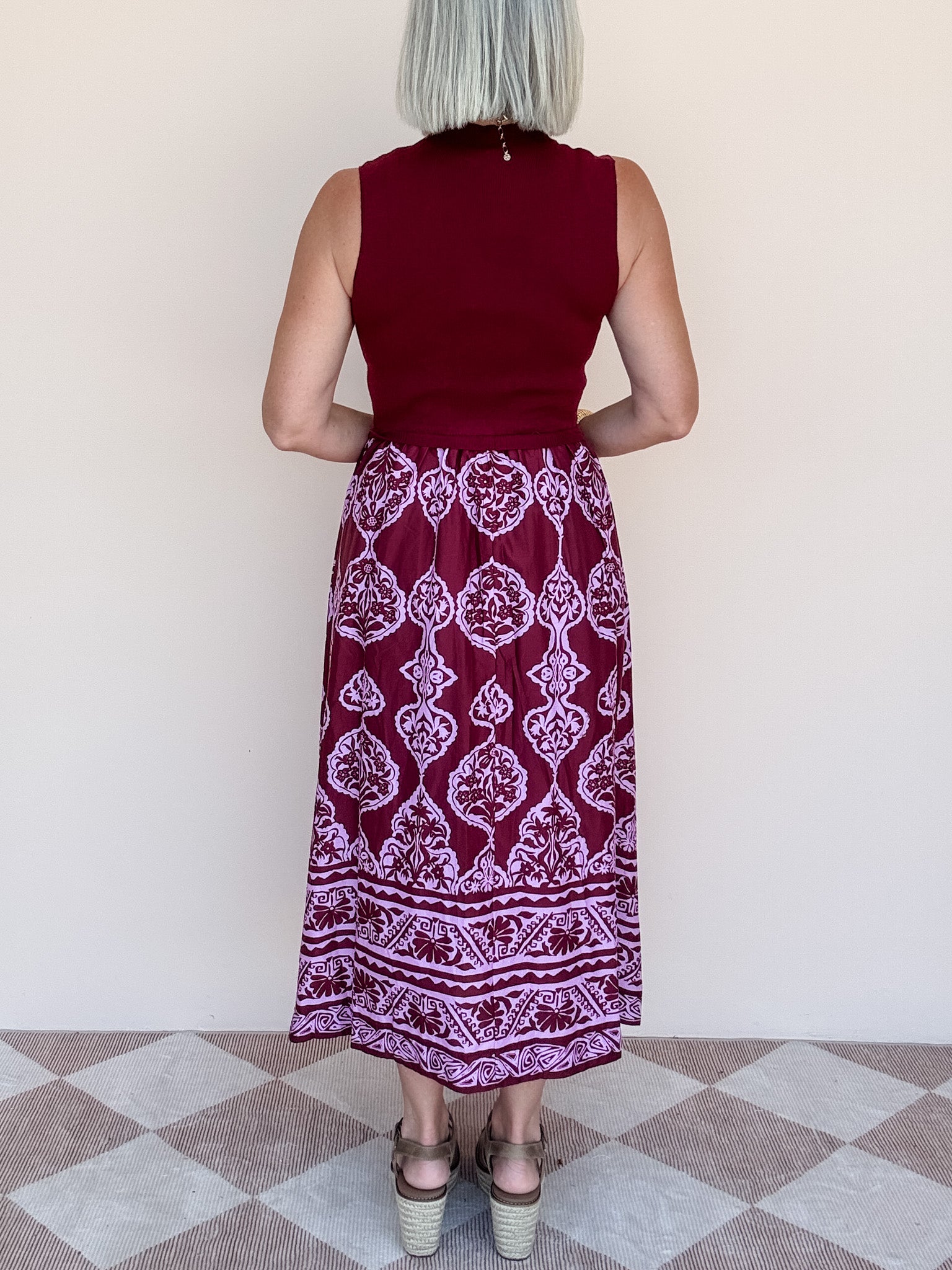 Cassandra Dress | Burgundy