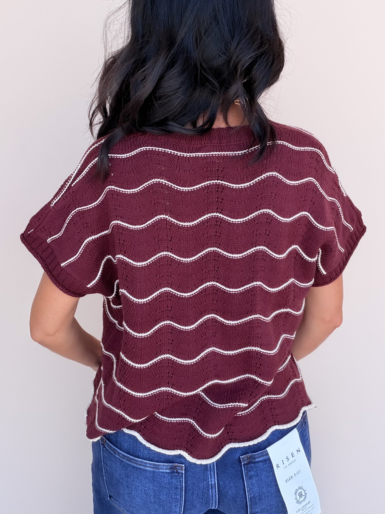 Rolling Meadow Knit Top | Wine