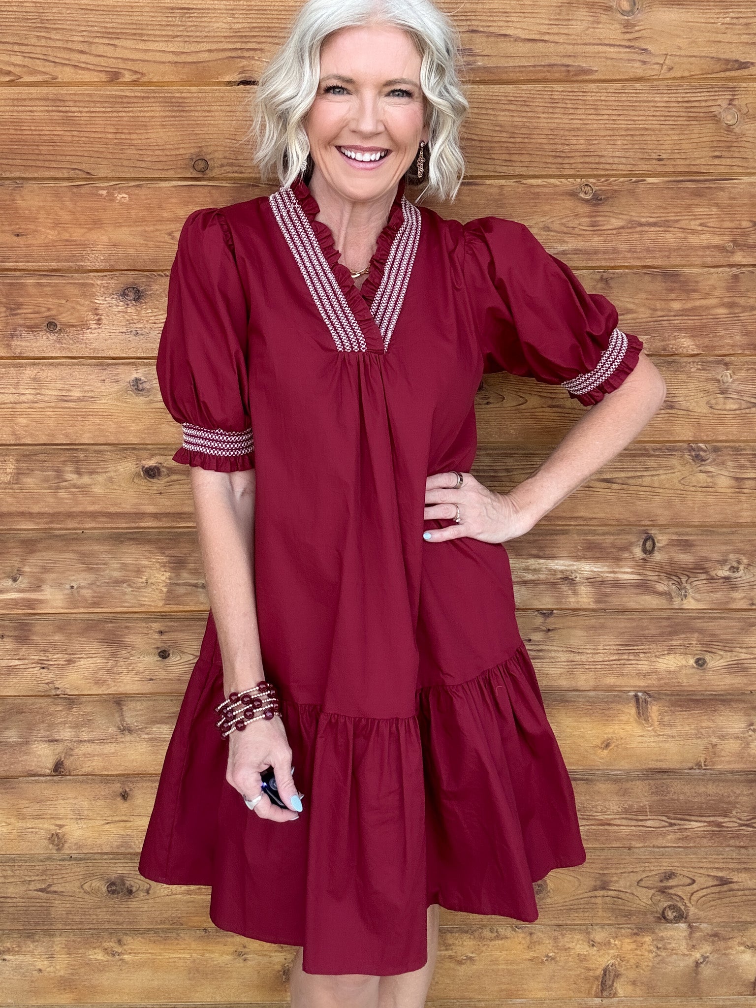 Bordeaux Beauty Dress