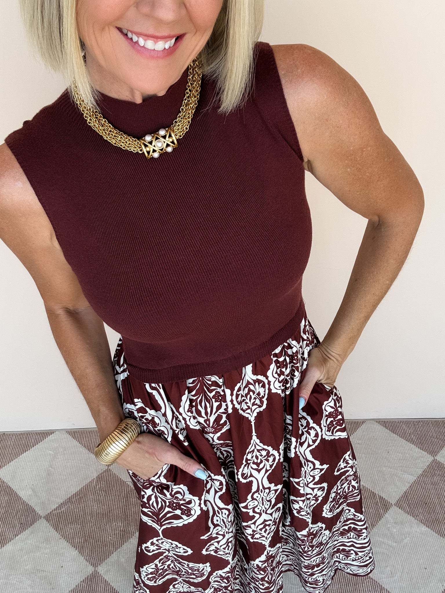 Cassandra Dress | Brown