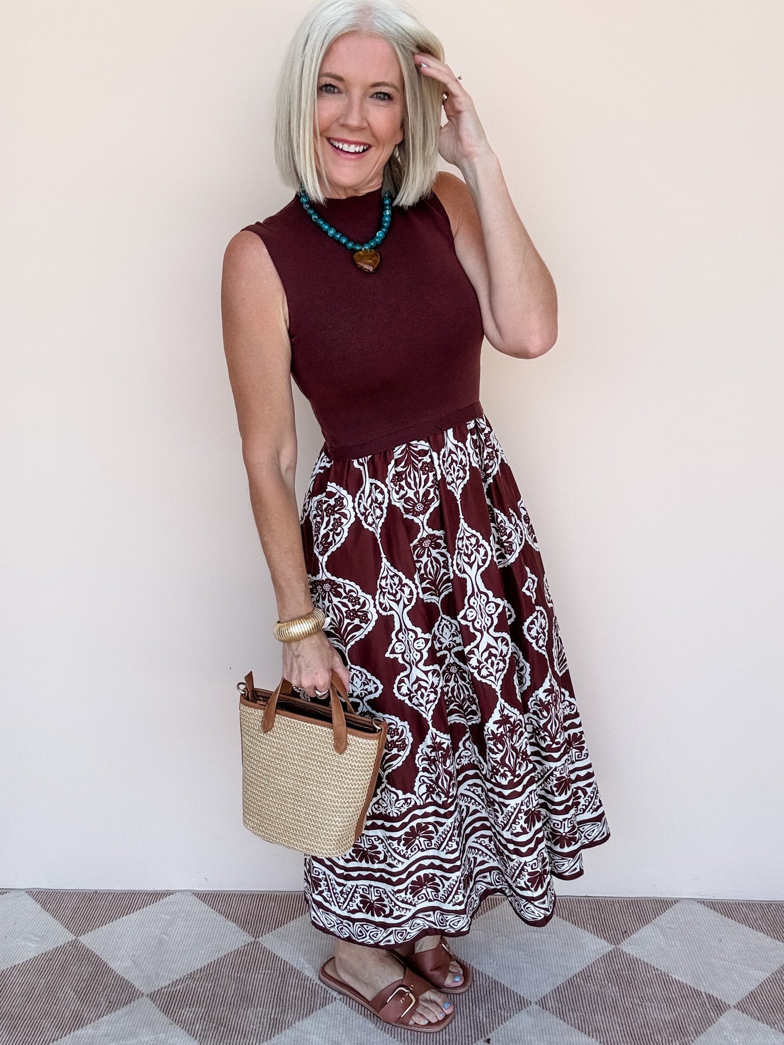 Cassandra Dress | Brown