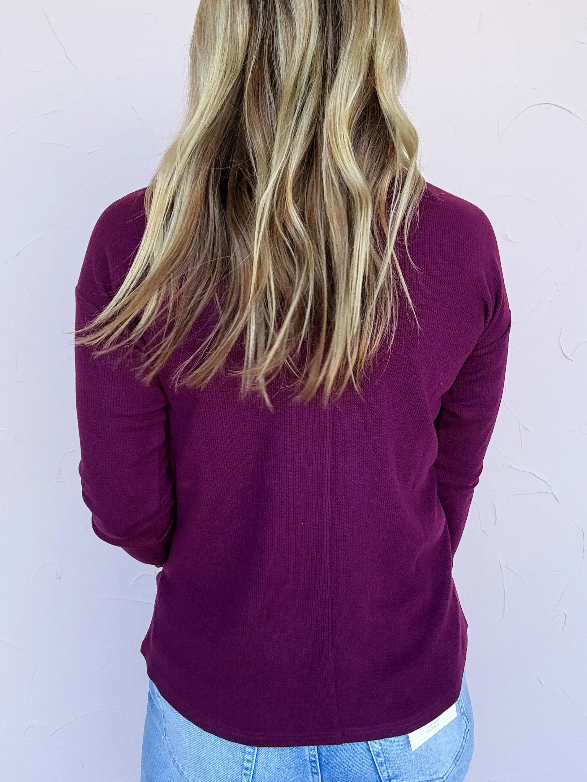 Fine Line Textured Top- FINAL SALE