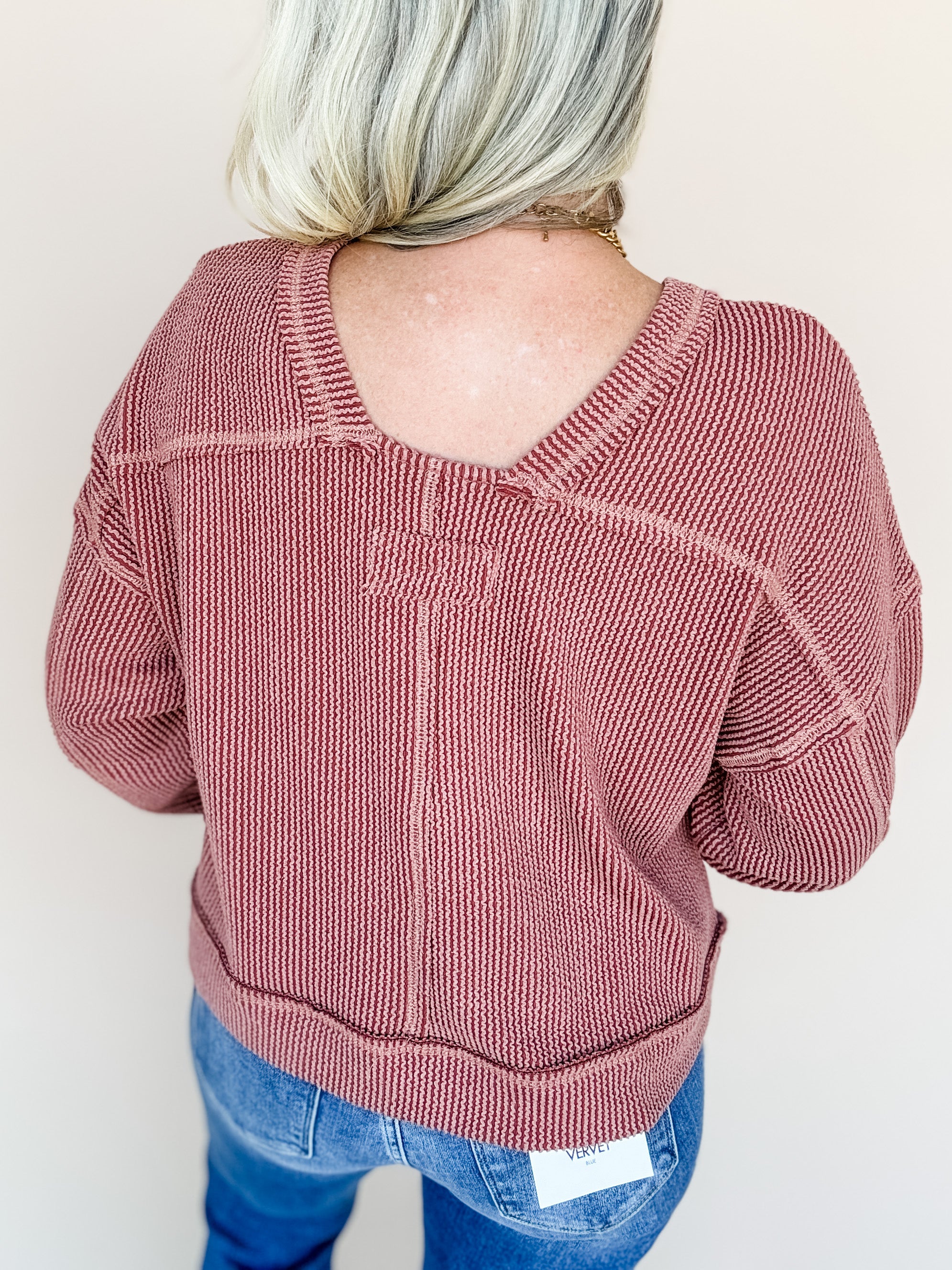 Cedar Ribbed Pullover