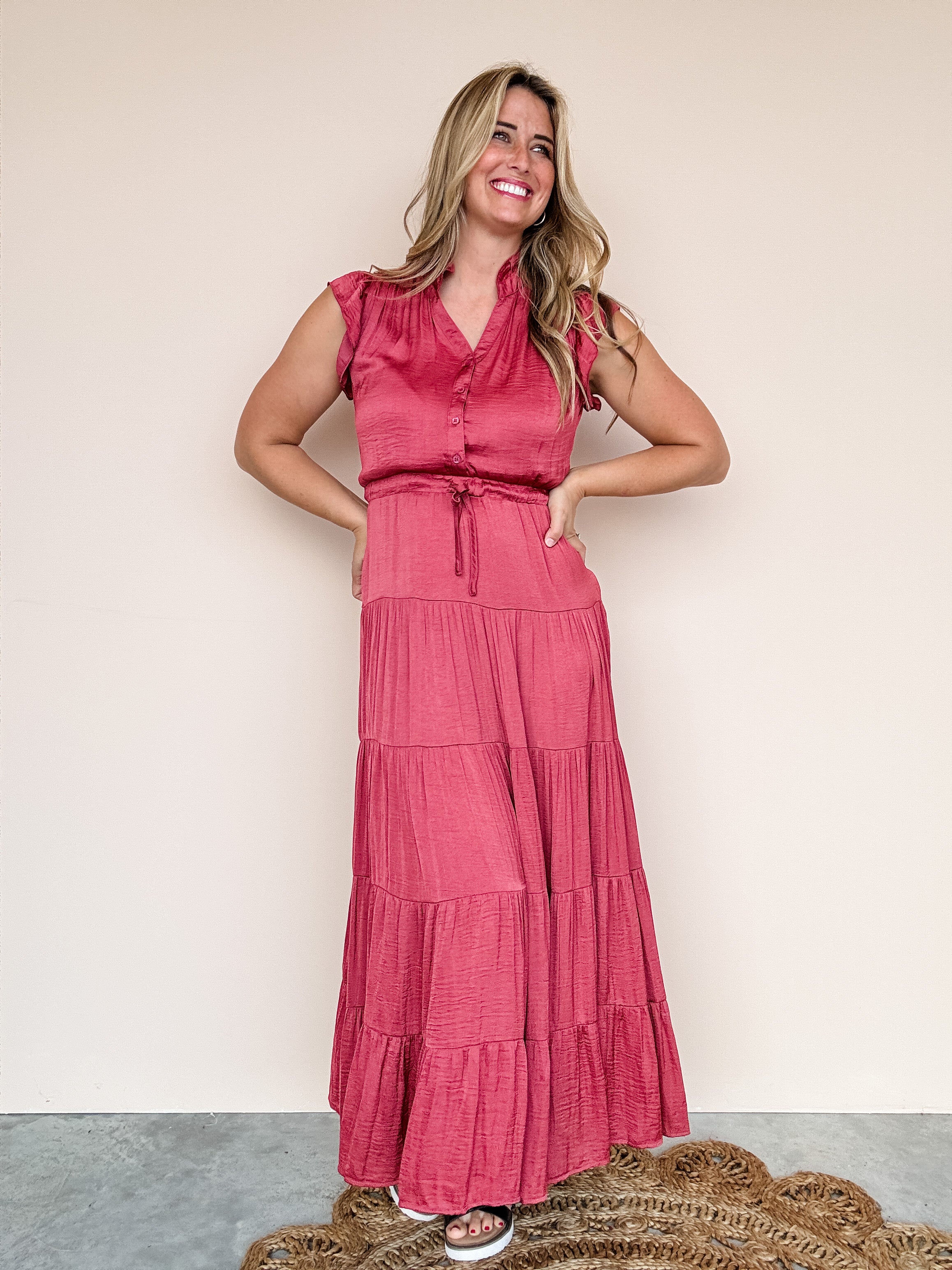 Desert Rose Tiered Maxi