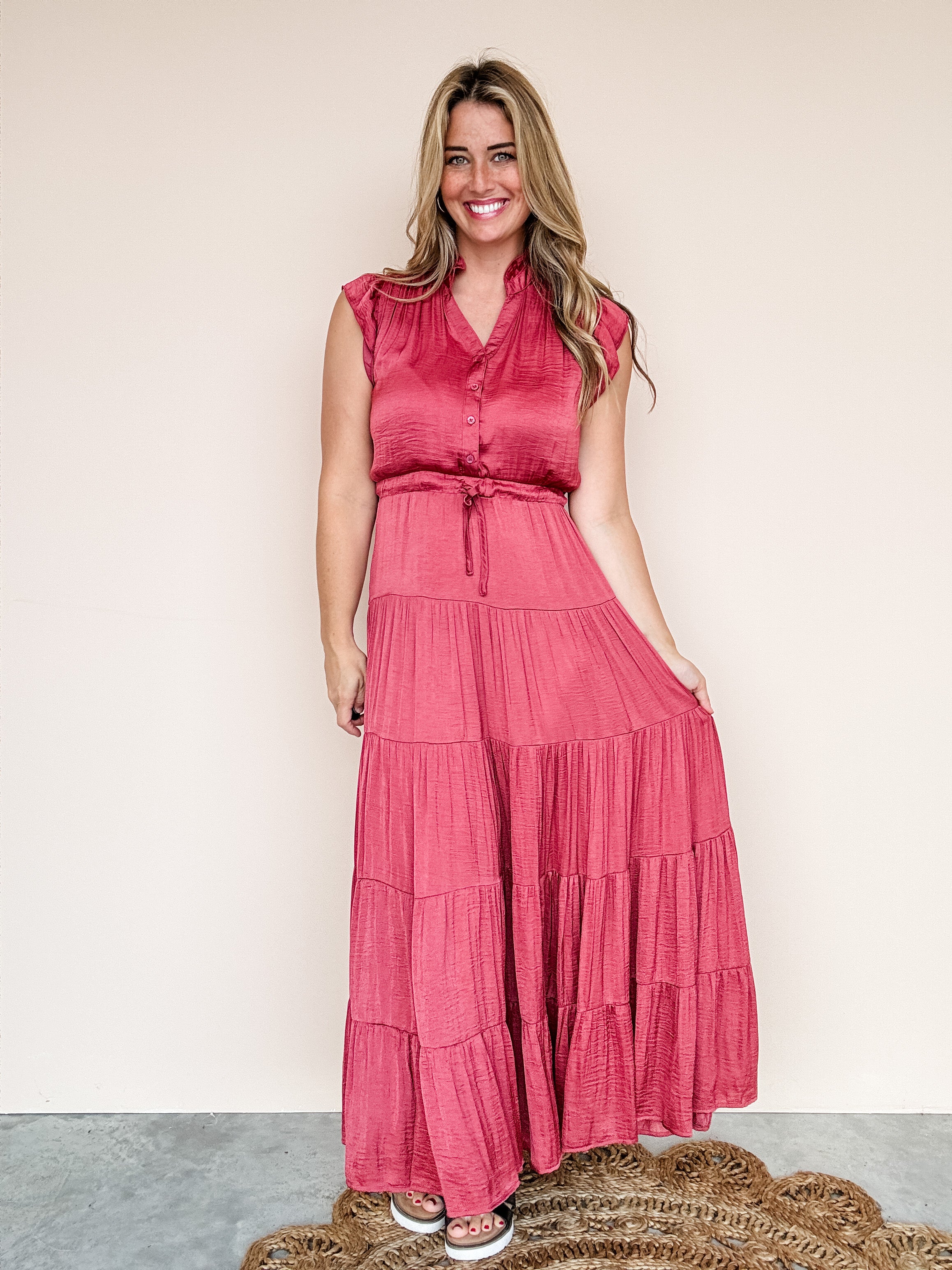 Desert Rose Tiered Maxi