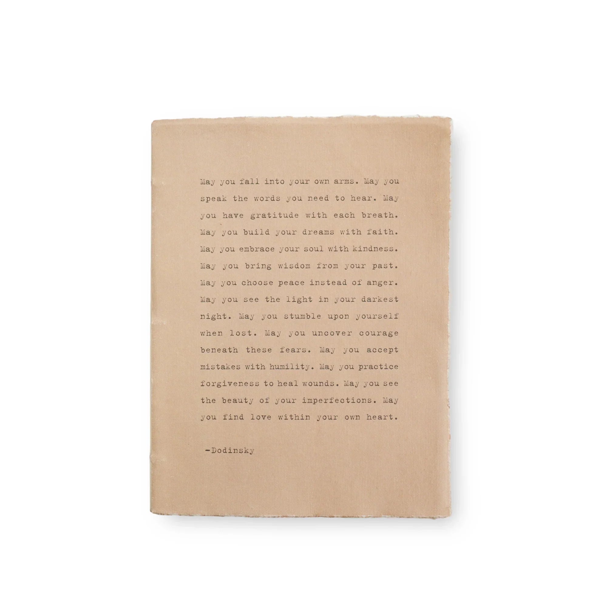 May You Fall (Dodinsky) Large Deckled Edge Notebook