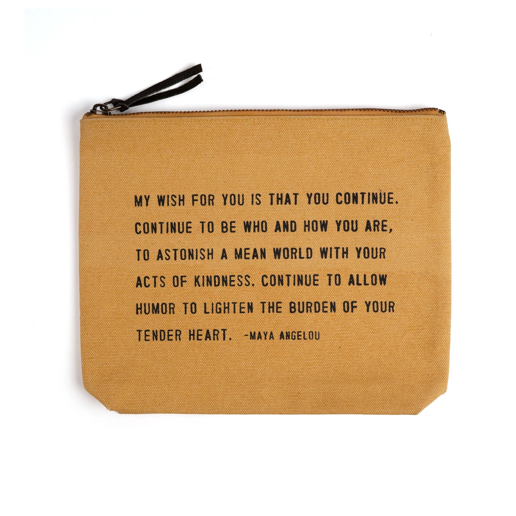 My Wish For You (Maya Angelou) Canvas Zip Bag
