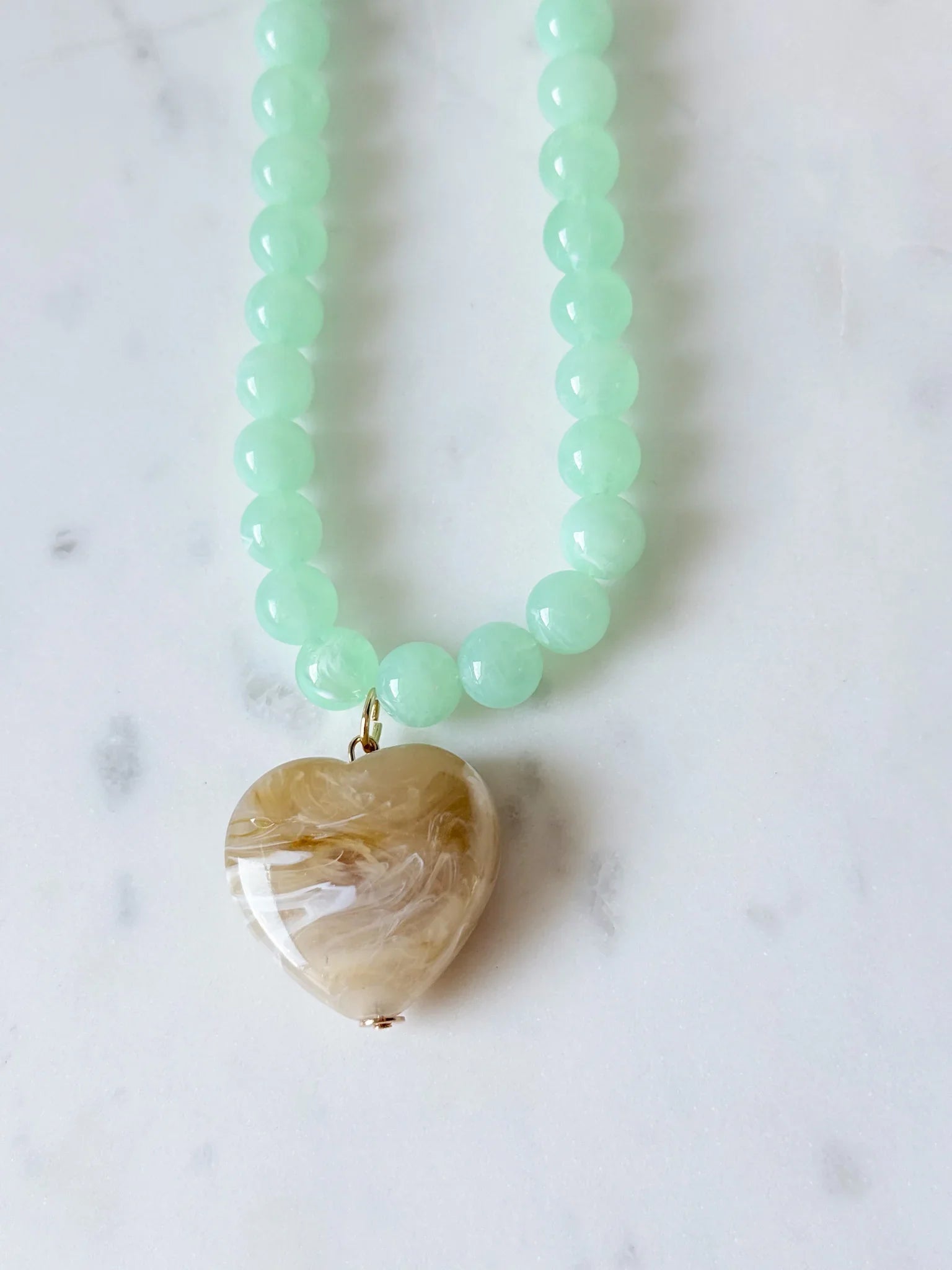 Mint to Be Heart Necklace
