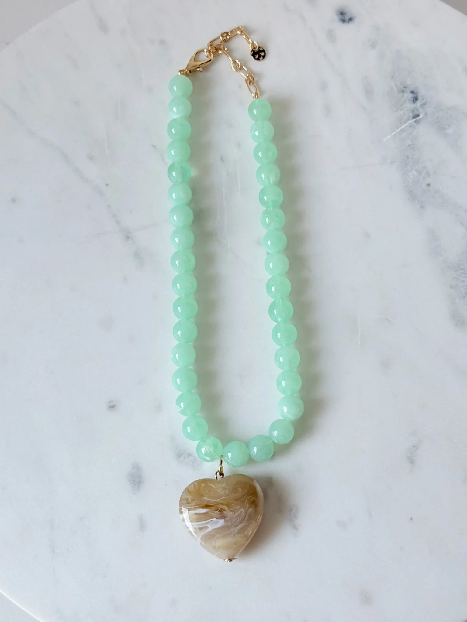 Mint to Be Heart Necklace