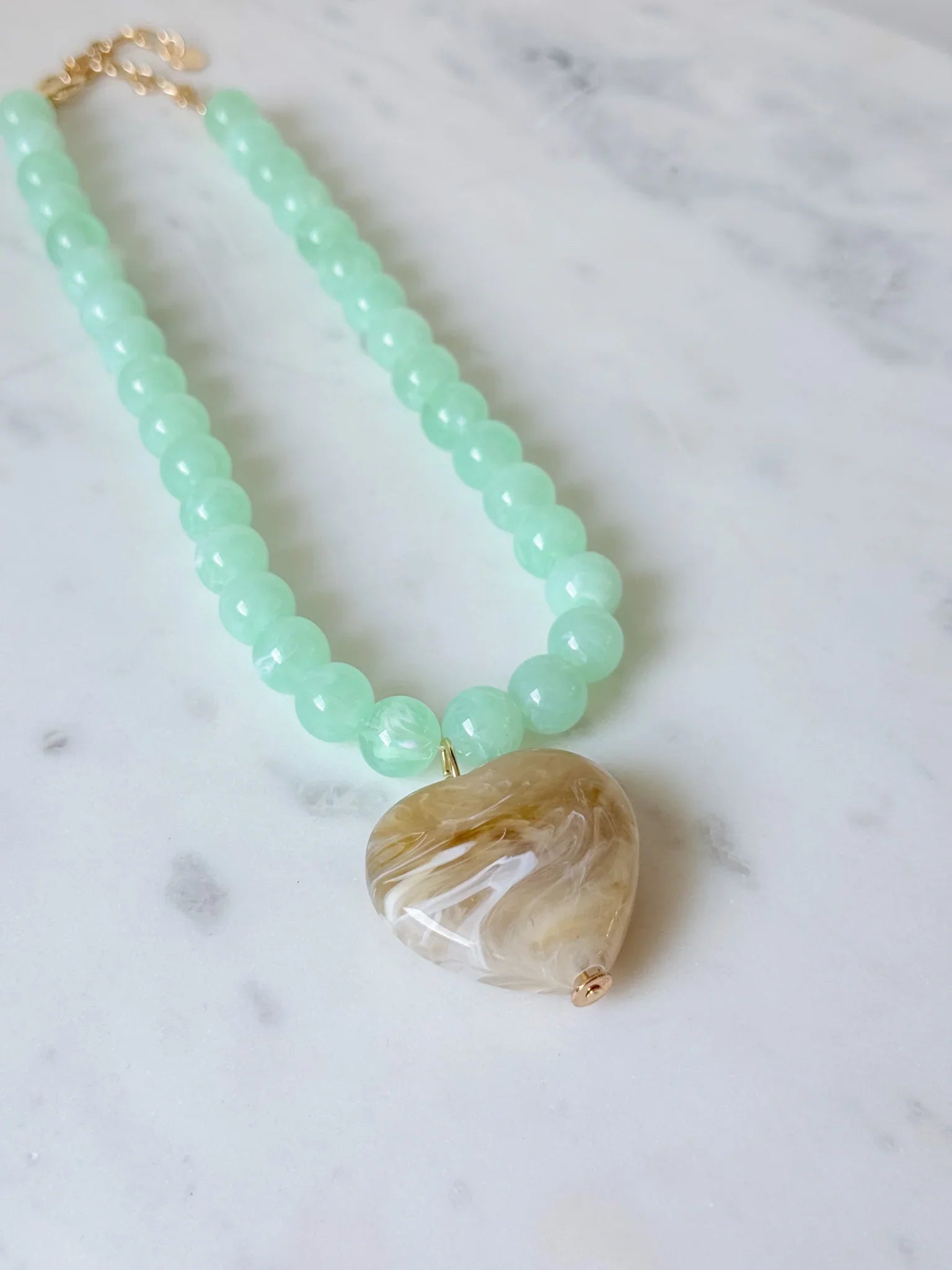 Mint to Be Heart Necklace