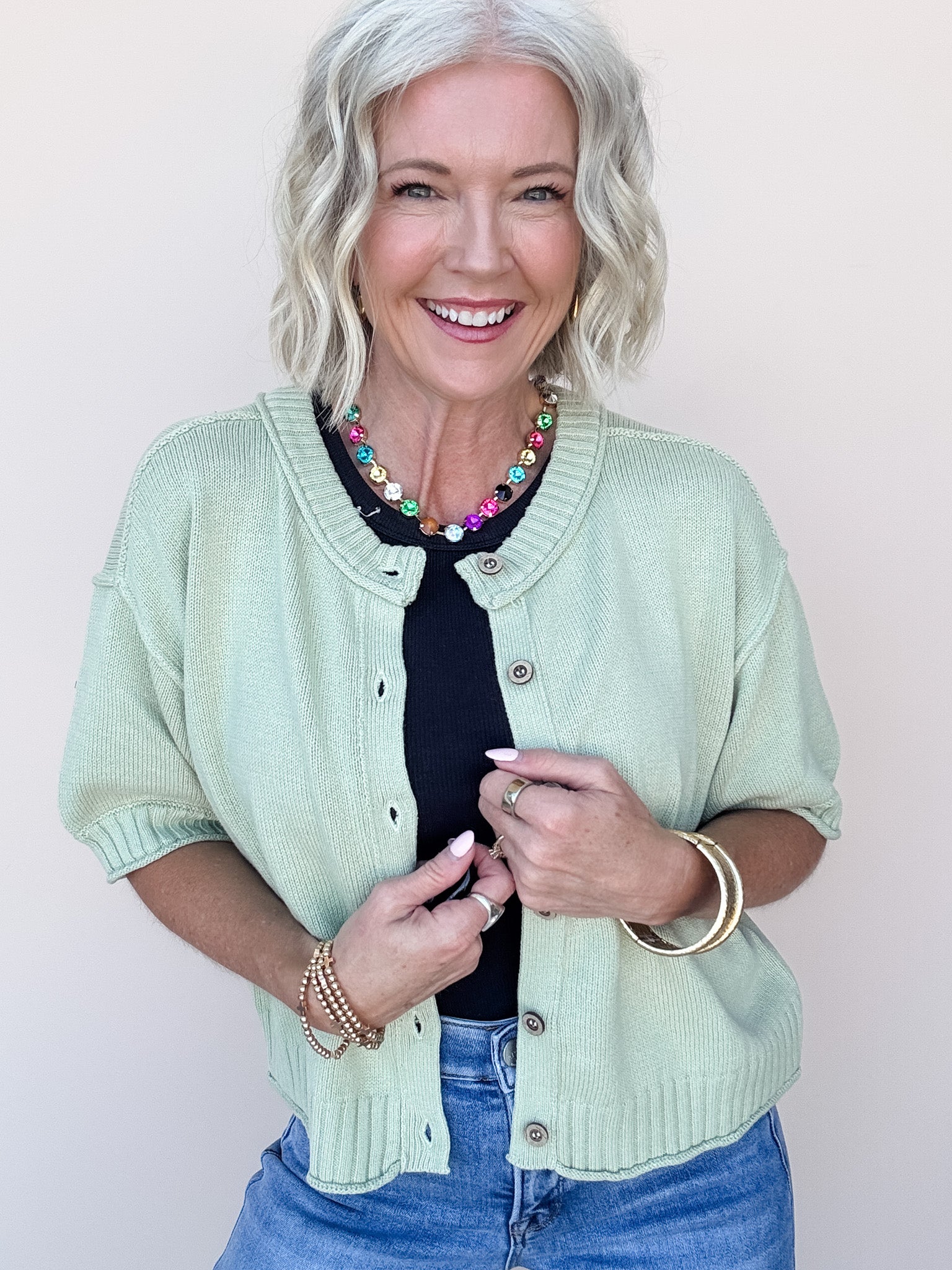 Winnie Cardigan | Light Olive