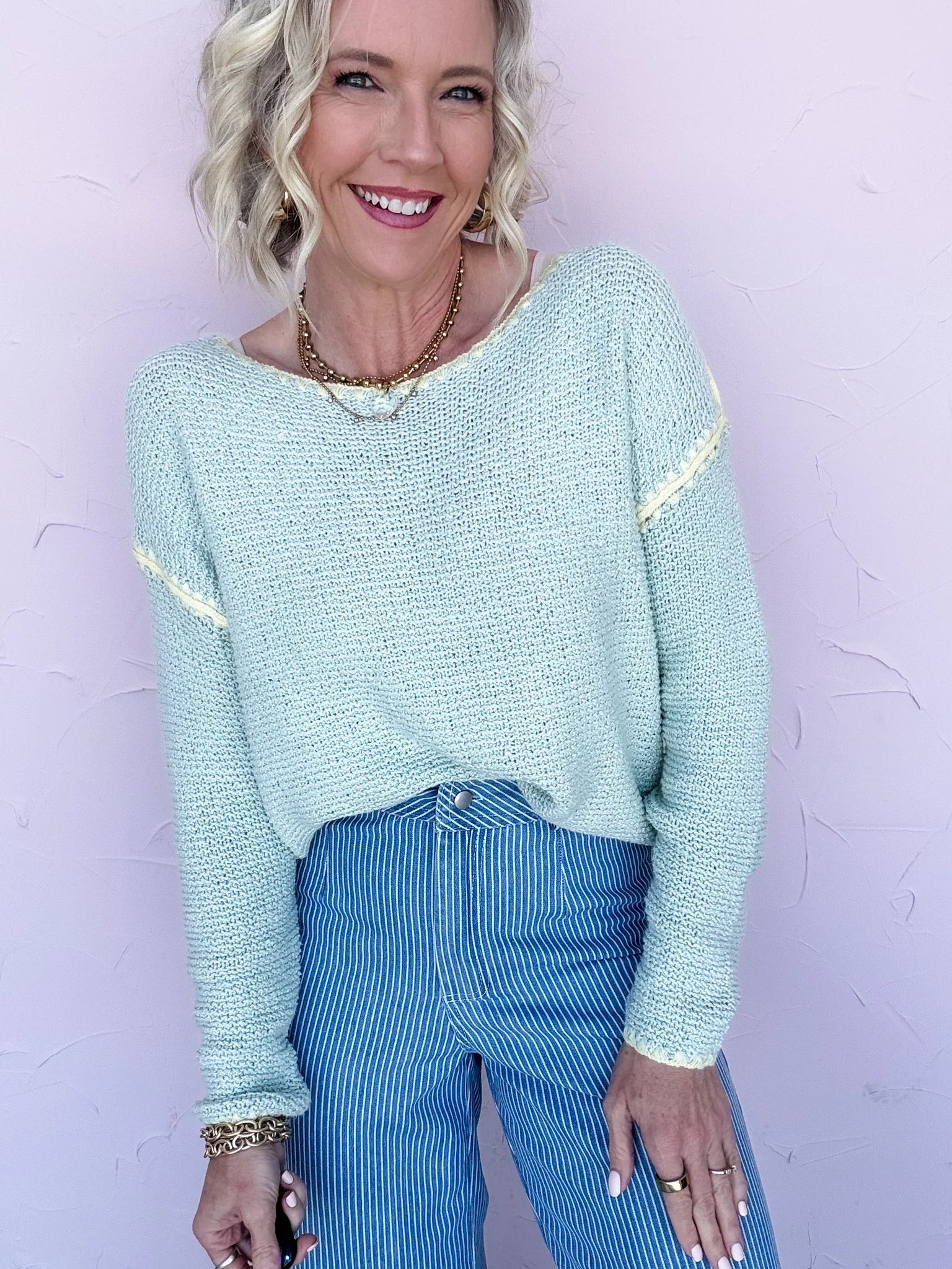 Tidepool Texture Knit