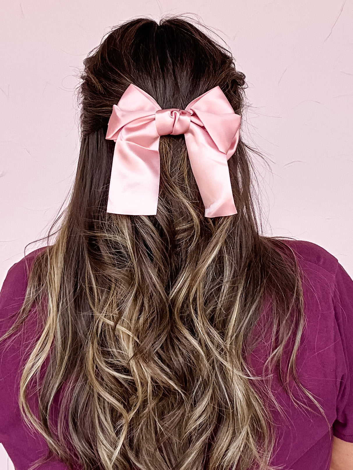 Rose Hair Bow Clip