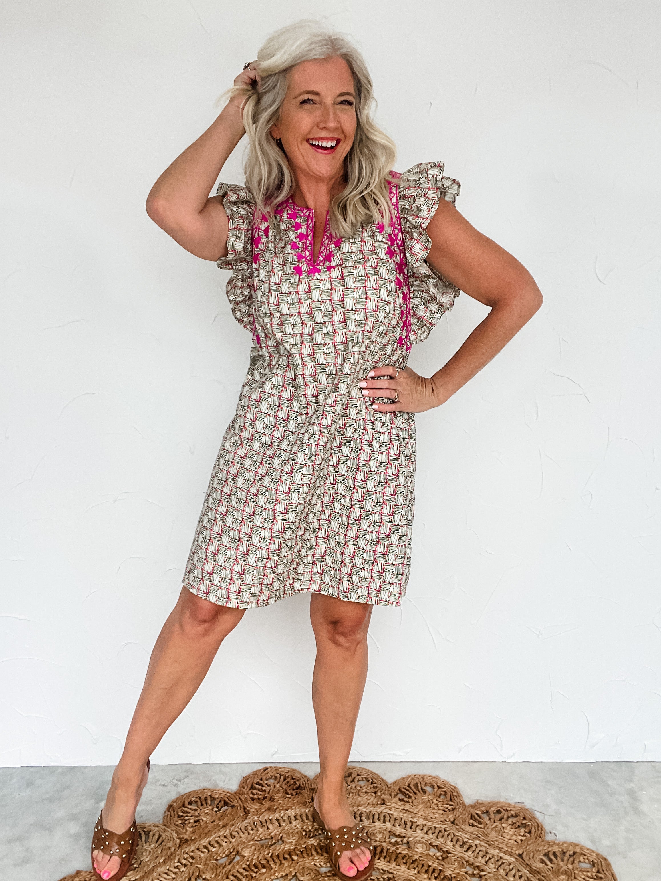 Ainsley Embroidered Dress