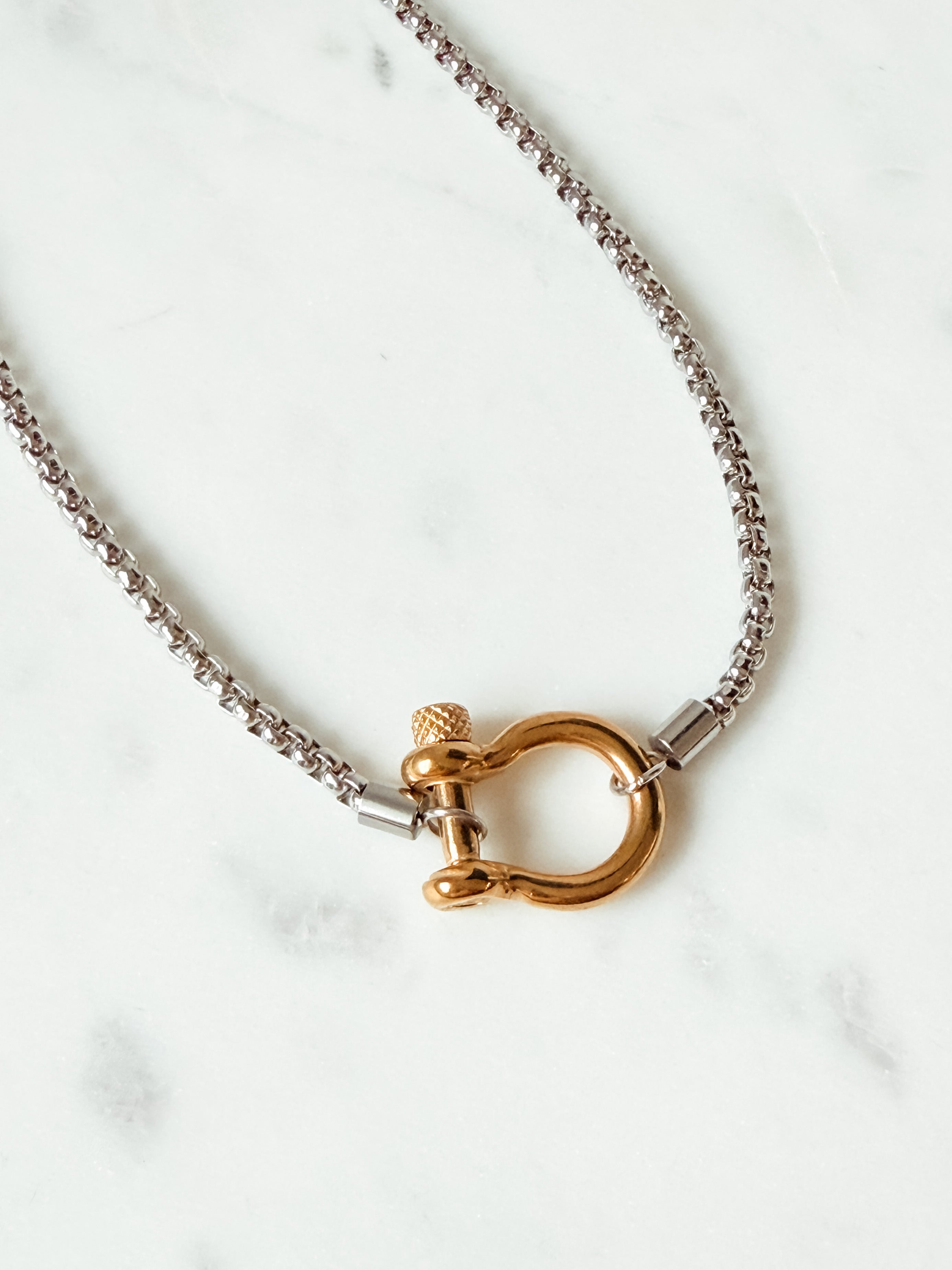 Dual Charm Toggle Necklace