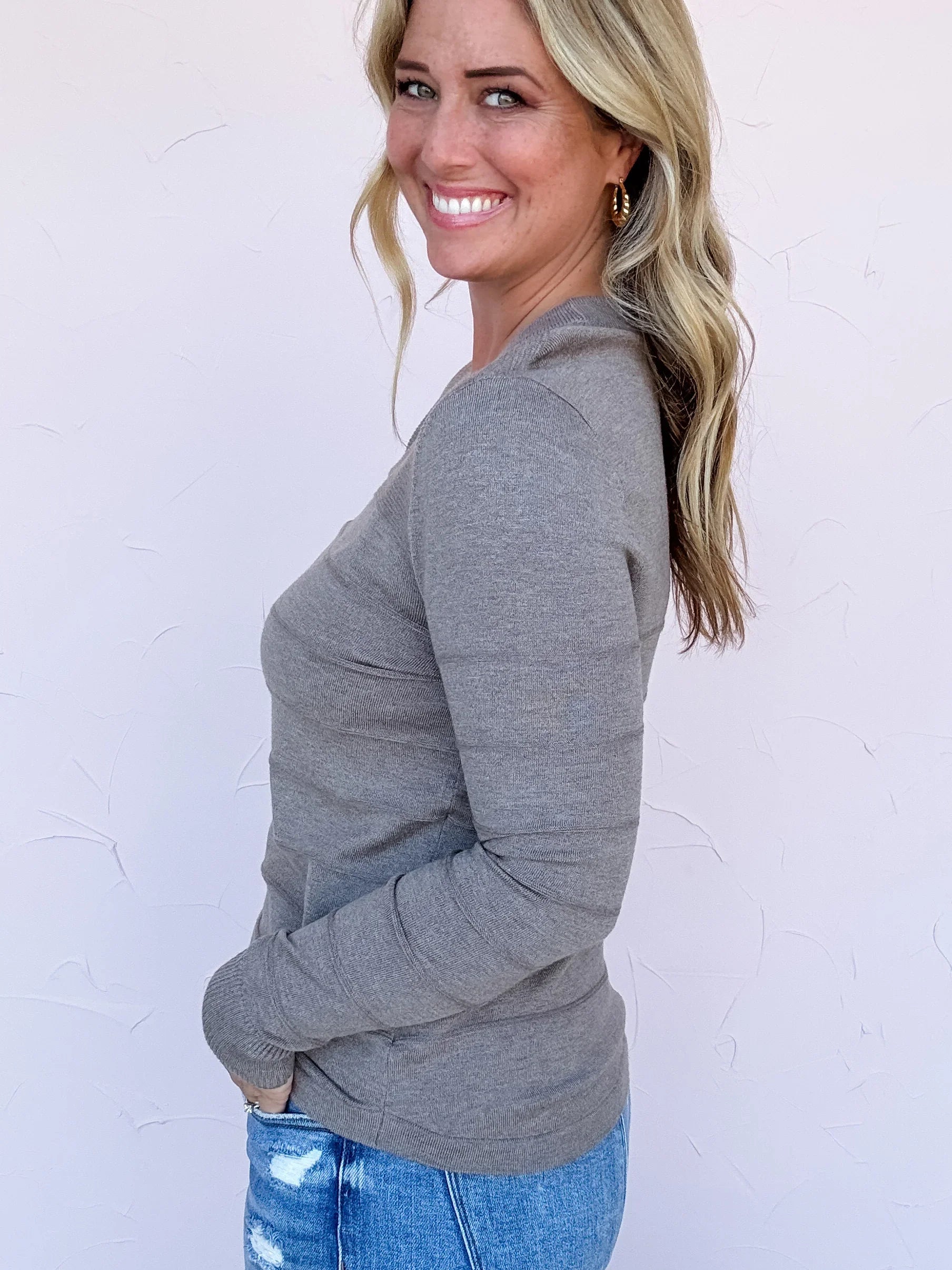 Mountain Trail Textured Sweater- FINAL SALE