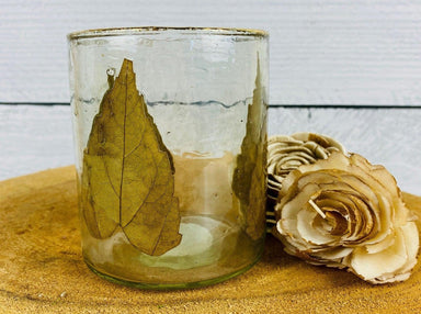 Mosaic Leaf Glass Candle Holders - Vintage Soul