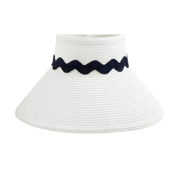 Seaside Ric Rac Visor - White