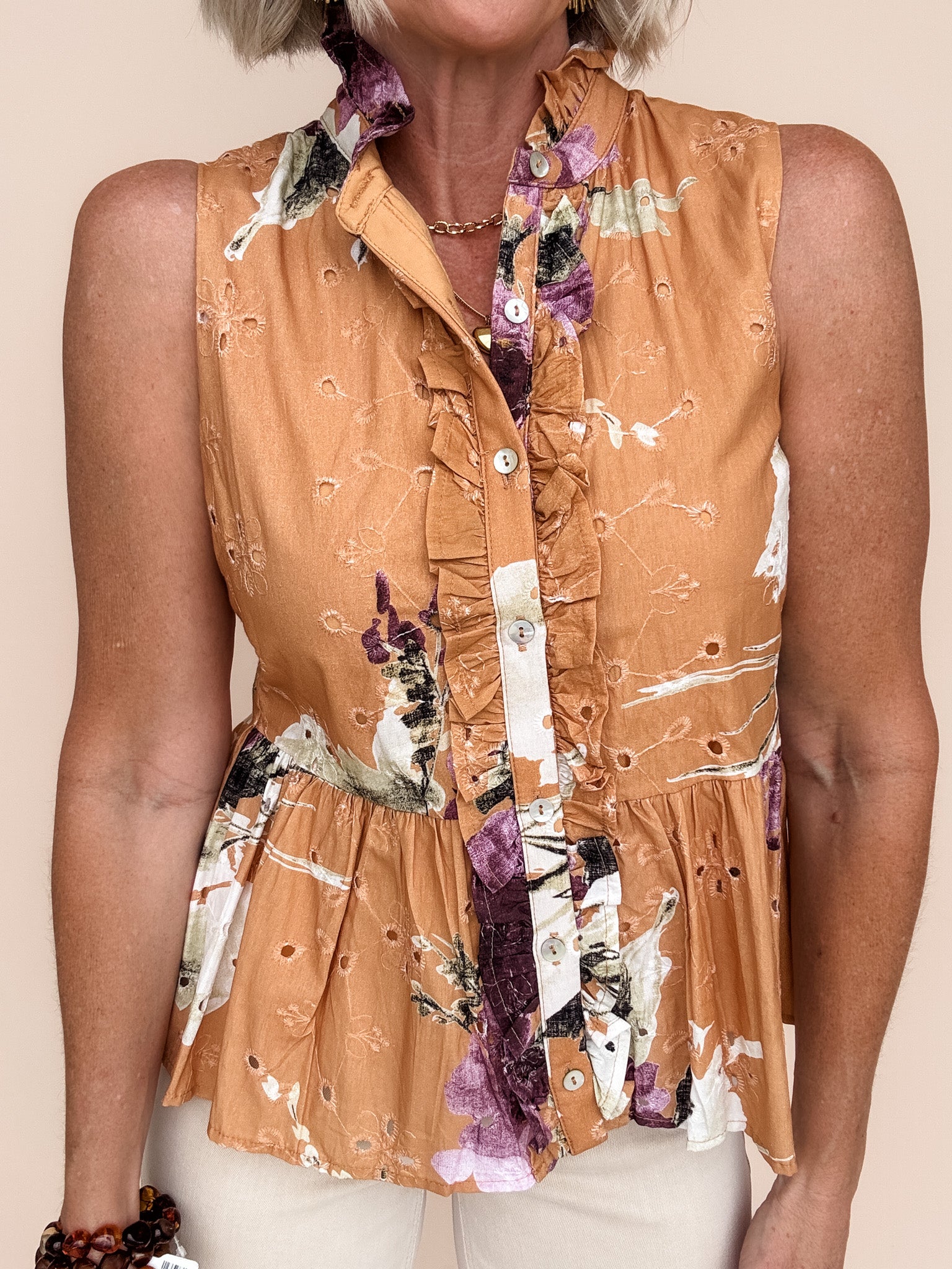 Eyelet Garden Top