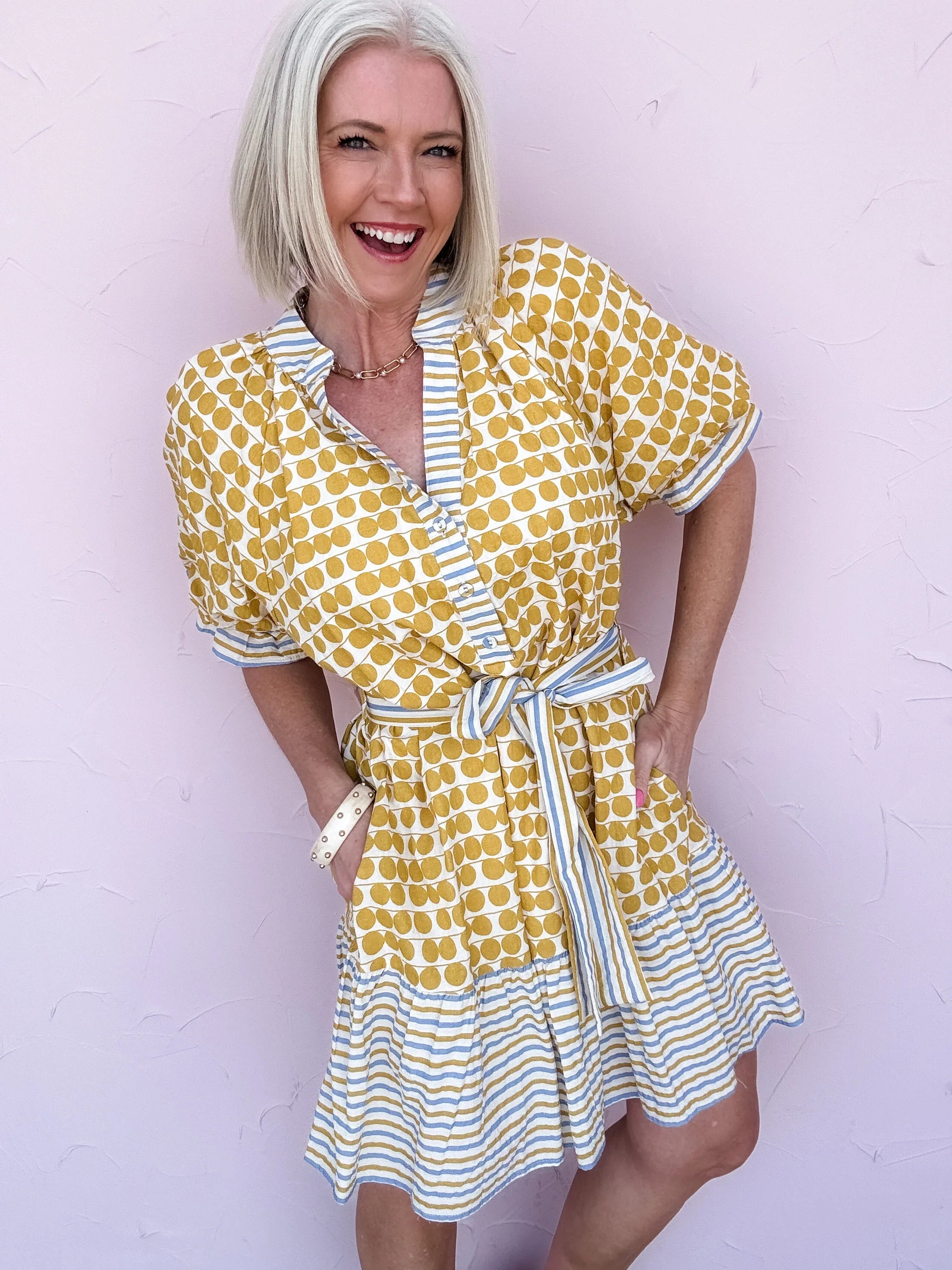 Mustard Market Dress