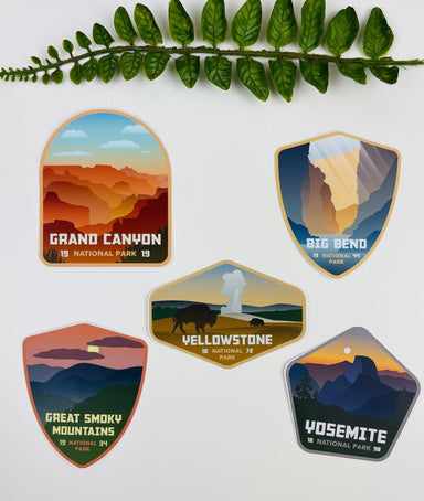 National Parks Stickers - Vintage Soul