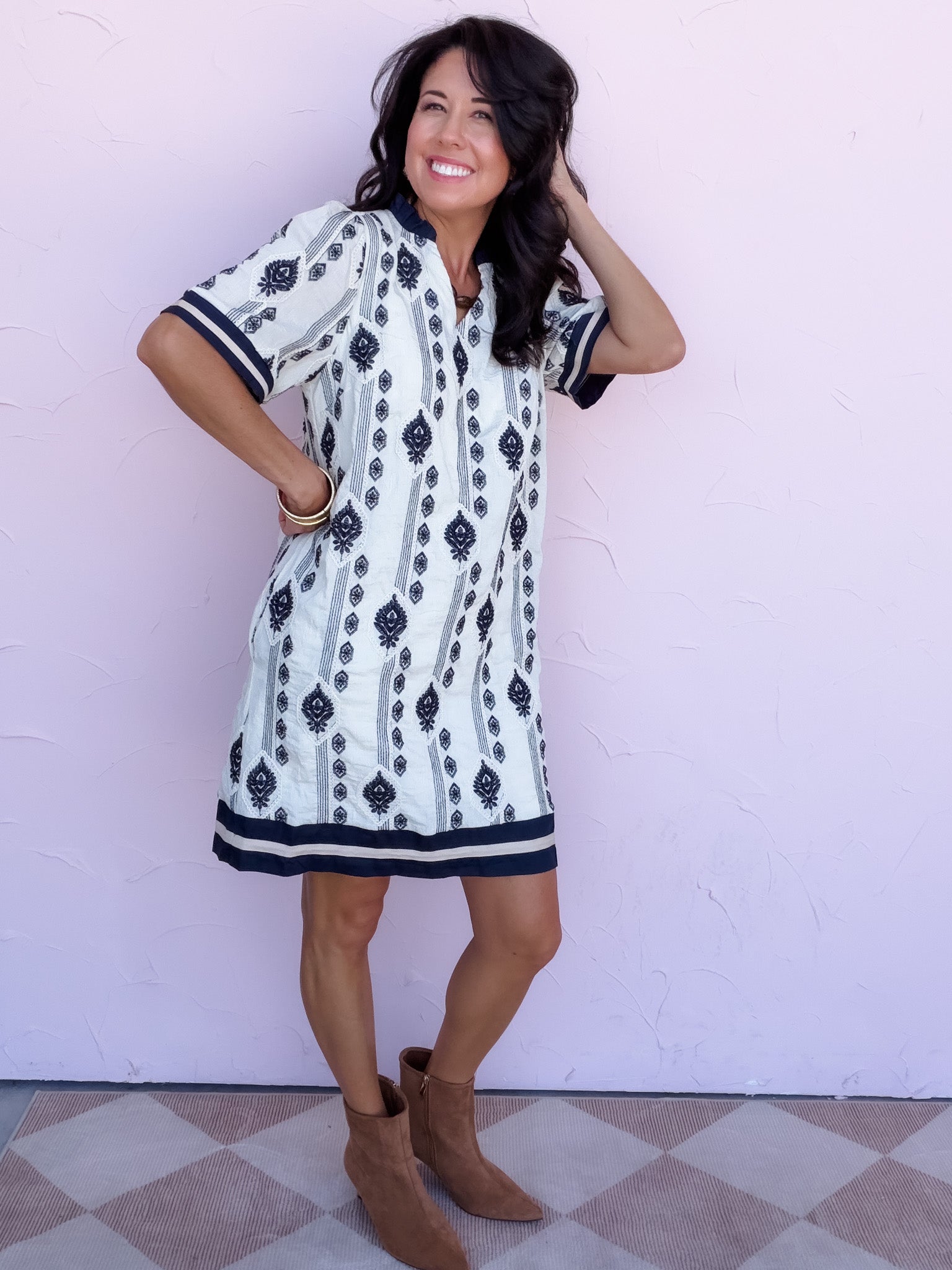 Indigo Folklore Dress