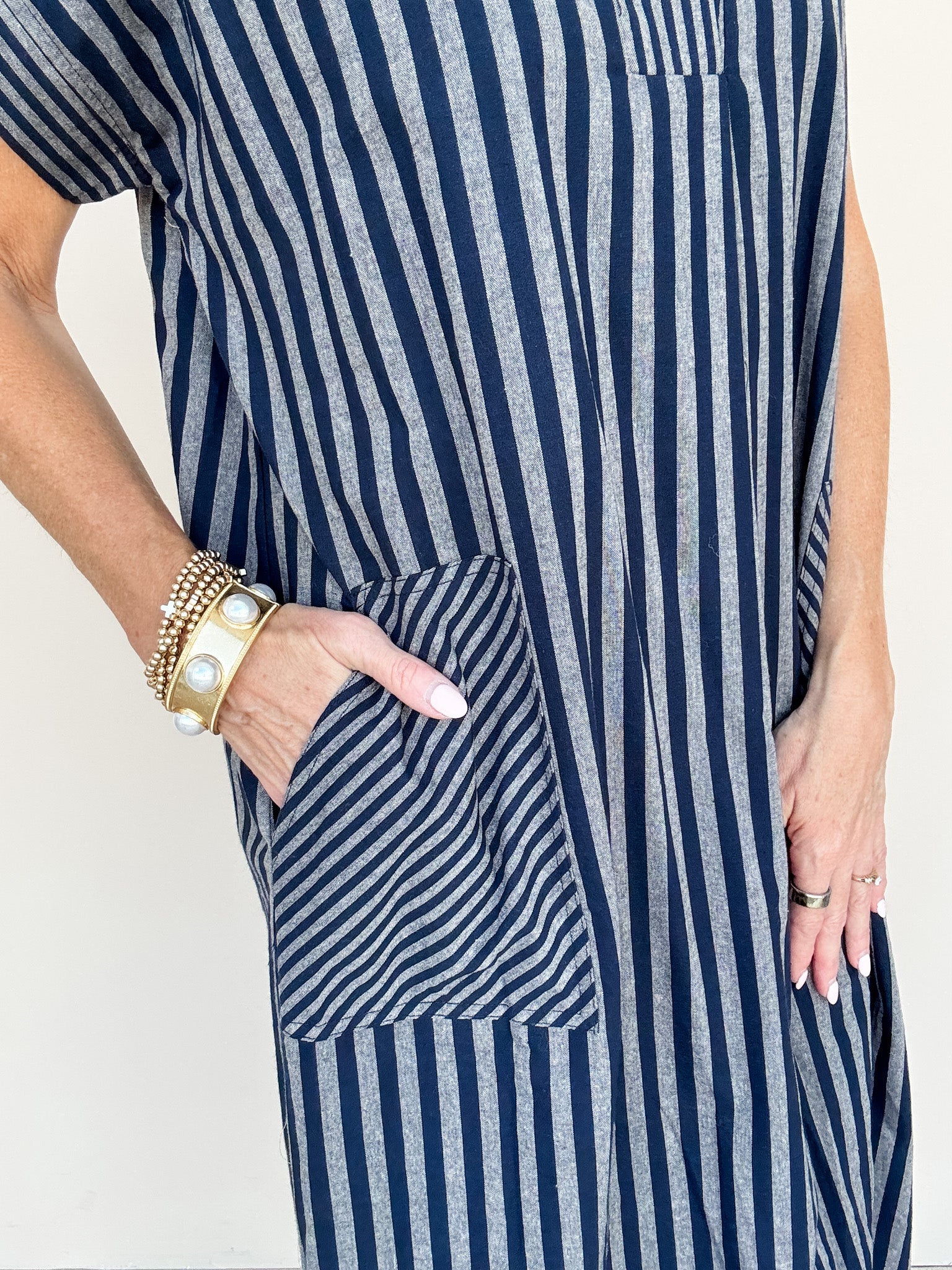 Canyon Row Dress | Navy
