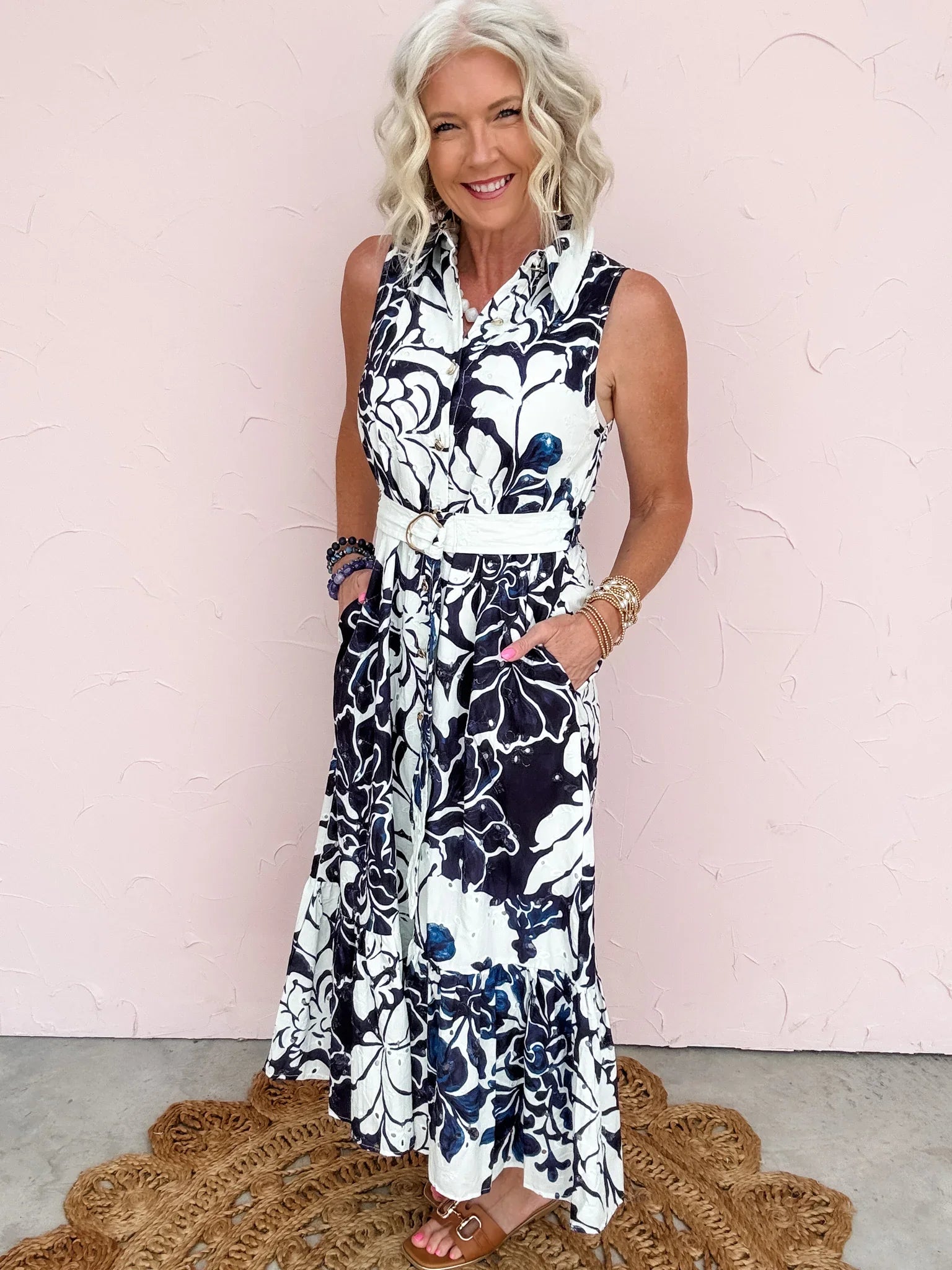 Navy House Social Dress