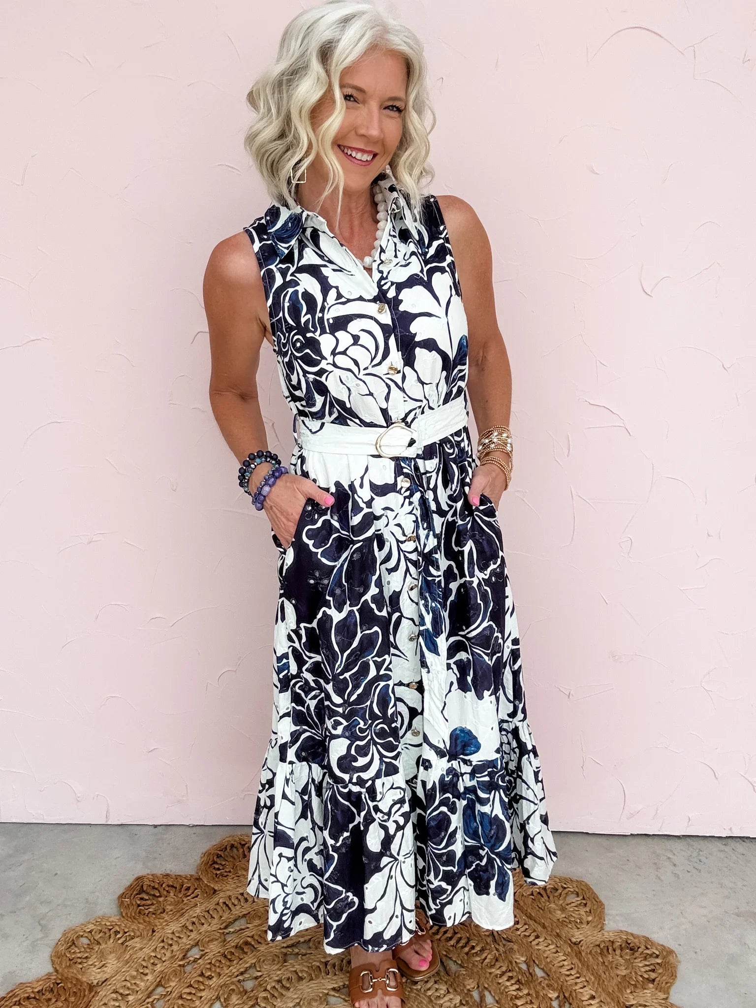 Navy House Social Dress