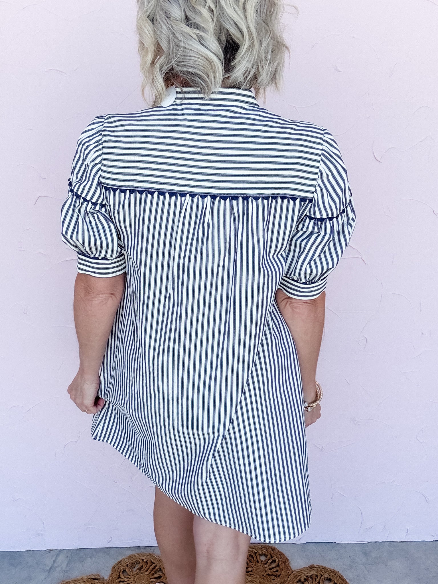 Navy Pier Stripe Dress